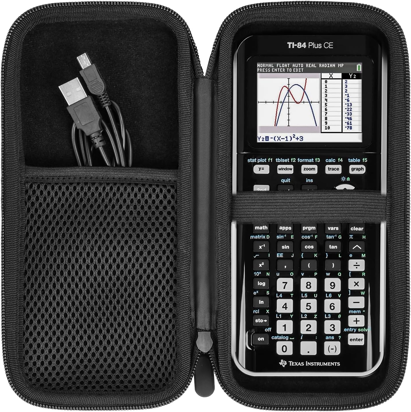 Funda para calculadora gráfica para Texas Instruments TI-84 Plus CE, caja protectora para TI-83 Plus CE Ti-85 Ti-89 Ti-82 PlusC CE, funda rígida de