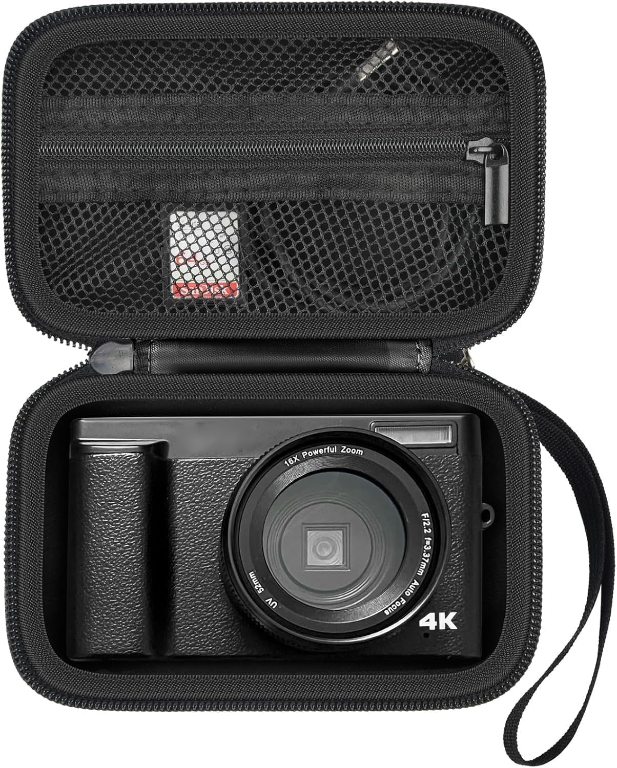 Funda para cámara digital compatible con TEBNGIHNM para Duluvulu para Oiadek para zheozeig para Zostuic para cámara Toiauaha 4K Vlogging. Bolsa de