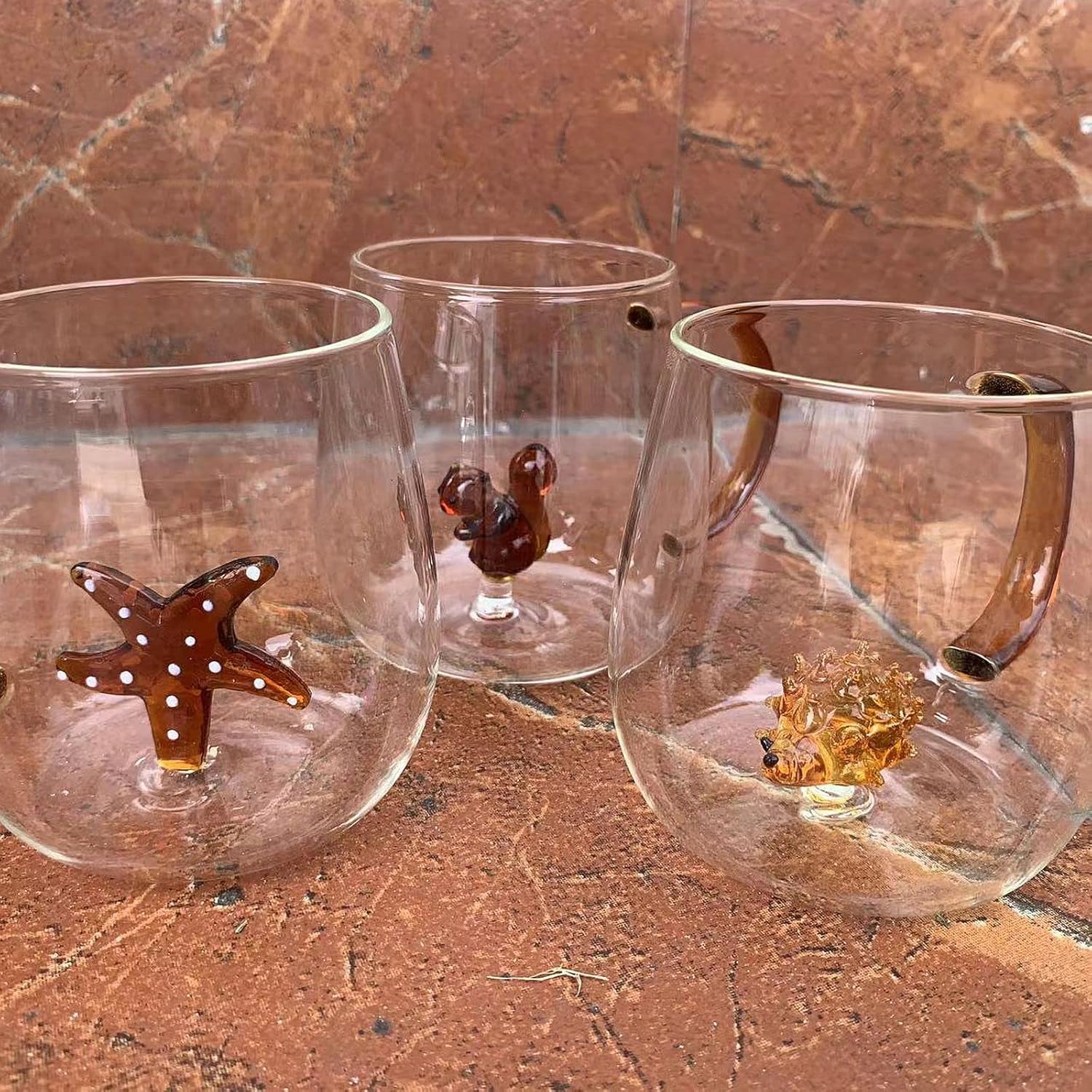 Youngky Store – Taza de cristal 3D con diseño de plantas de animales, taza de café, taza de leche, taza para beber, taza para fiesta, oficina, taza