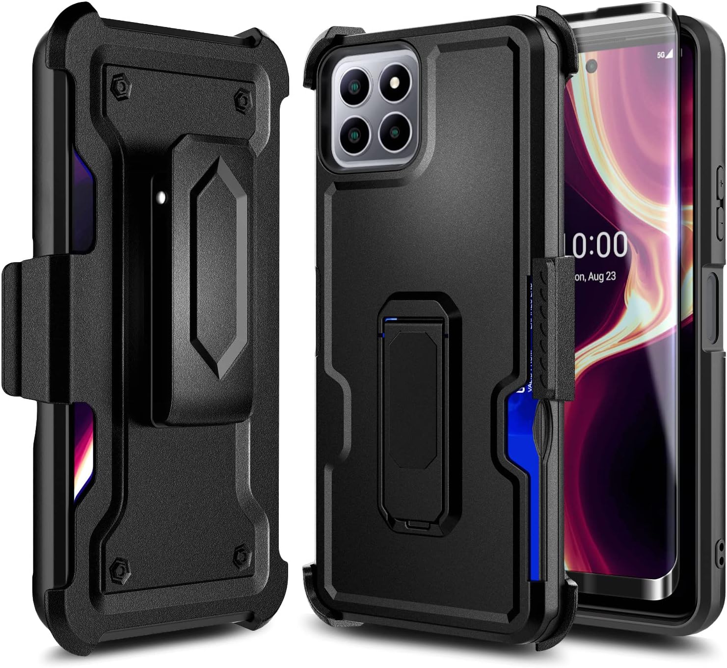 NZND Funda para Celero 5G Plus 2023 de 7.0 pulgadas (solo versión grande) con protector de pantalla de vidrio templado, funda de clip para cinturón,
