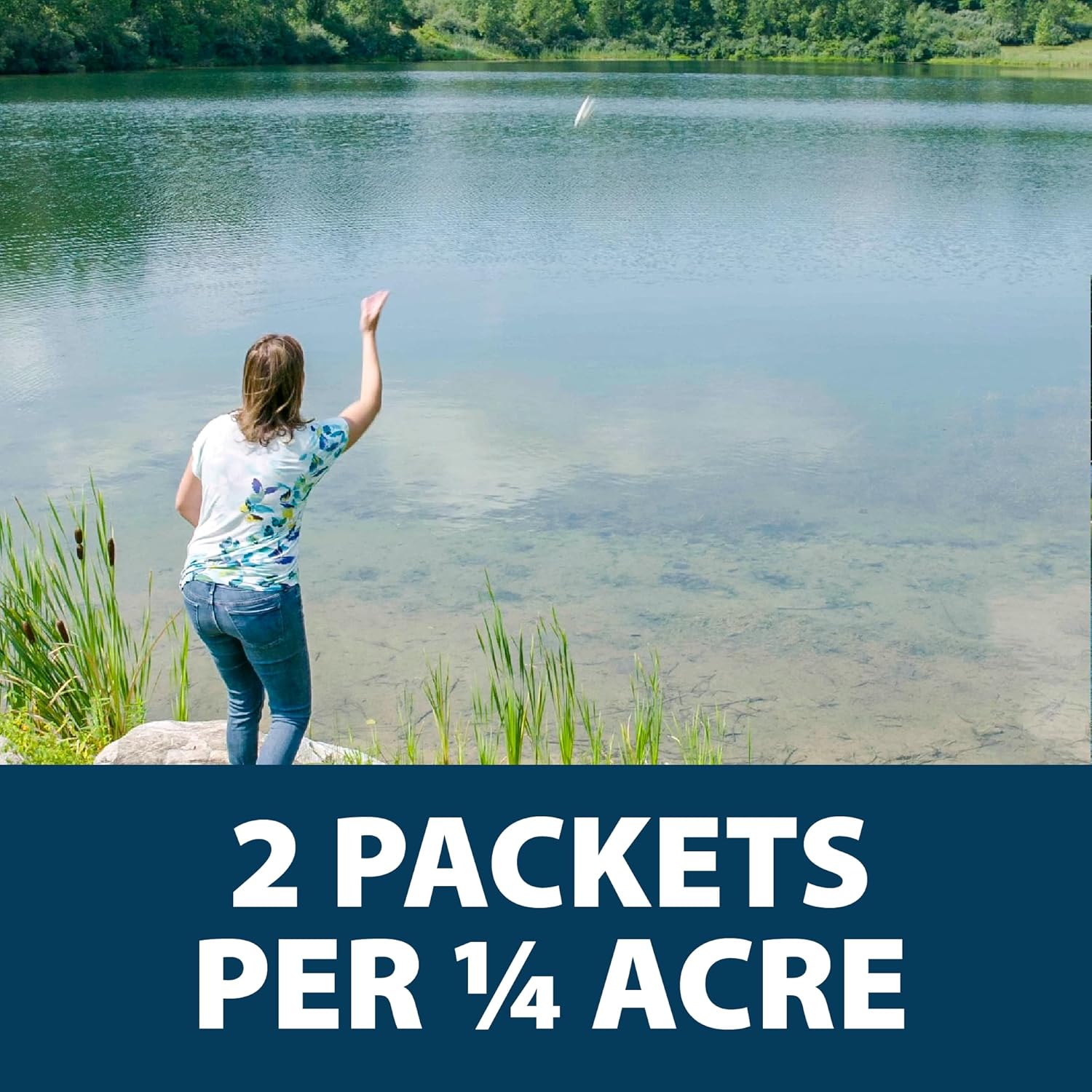 Airmax PondClear Packets, tratamiento clarificador de bacterias beneficiosas y enzimas con Ecoboost PRx, Clear & Clean Pond & Lake Water, seguro