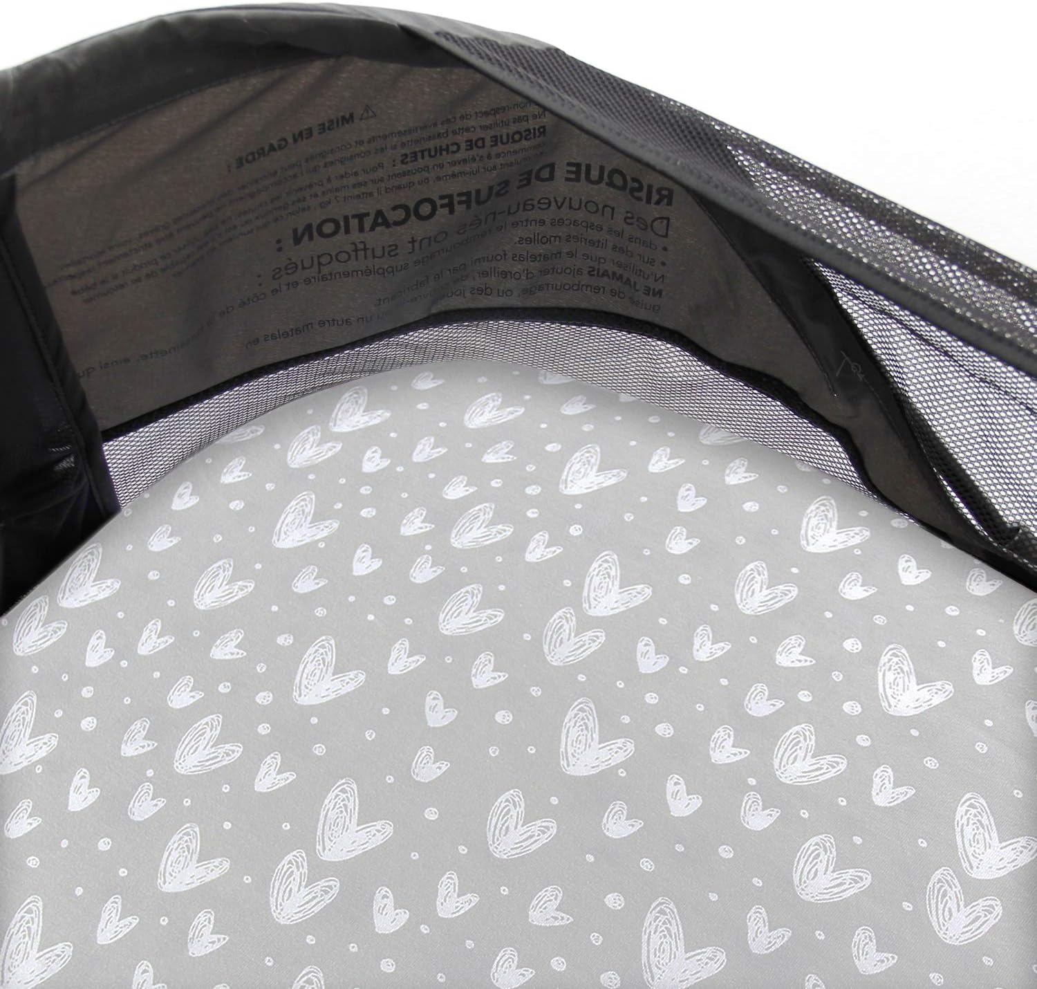 Sábanas ajustadas de cuna, compatibles con Munchkin Brica Fold N’ Go, 2 unidades, 100% algodón de punto jersey, transpirables y súper suaves,