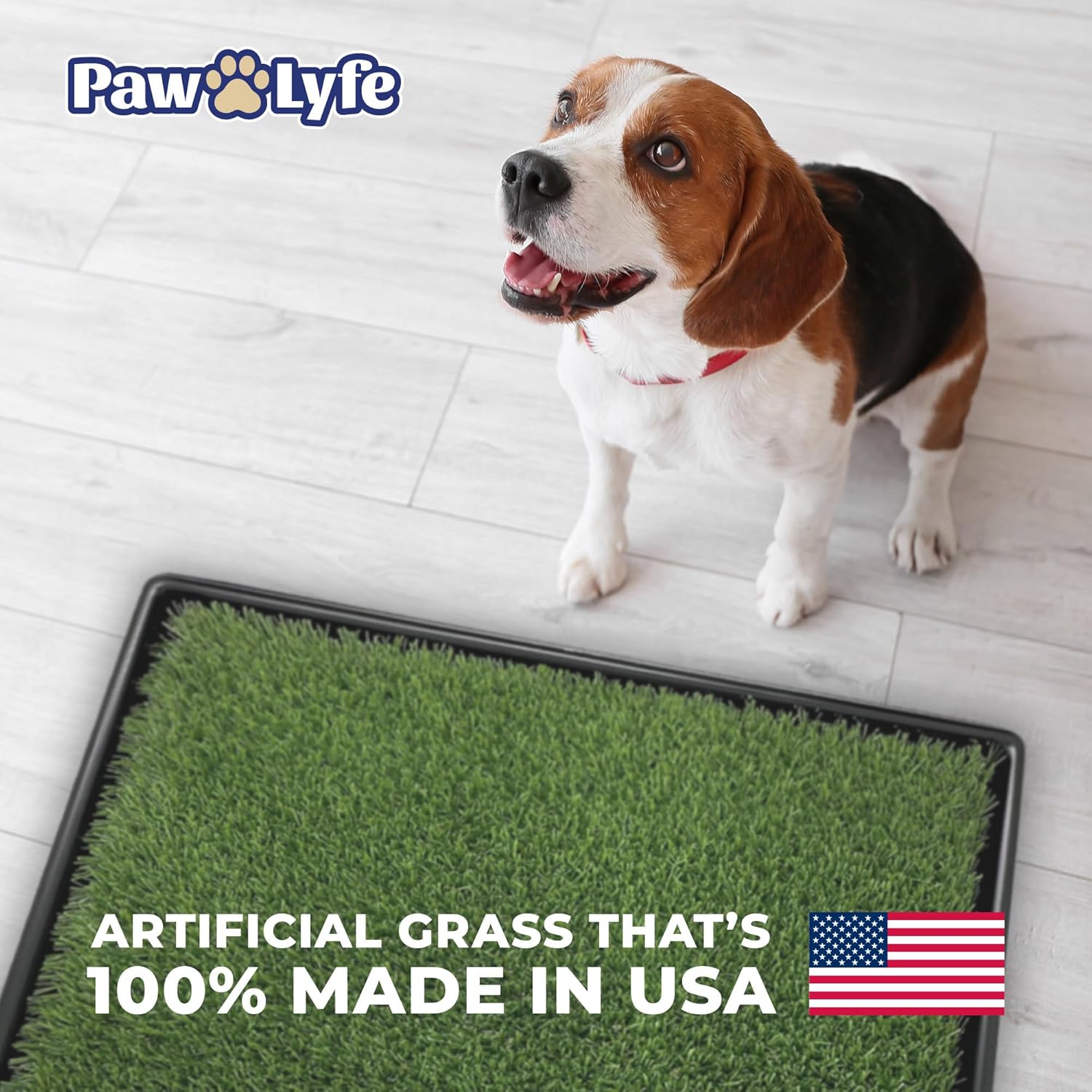 Almohadilla para orinar de cachorros de césped artificial hecha en Estados Unidos para perros y mascotas pequeñas, almohadilla reutilizable de