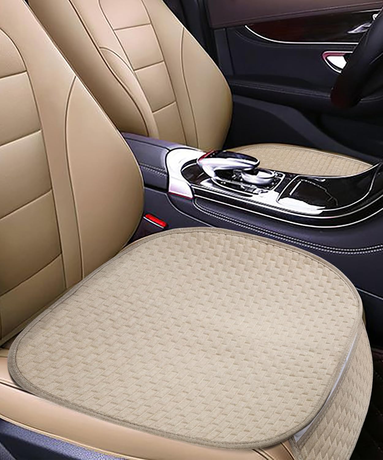 Fundas de cojín para asiento de automóvil, fundas de asiento inferior, alfombrilla protectora de asiento delantero de automóvil, almohadilla