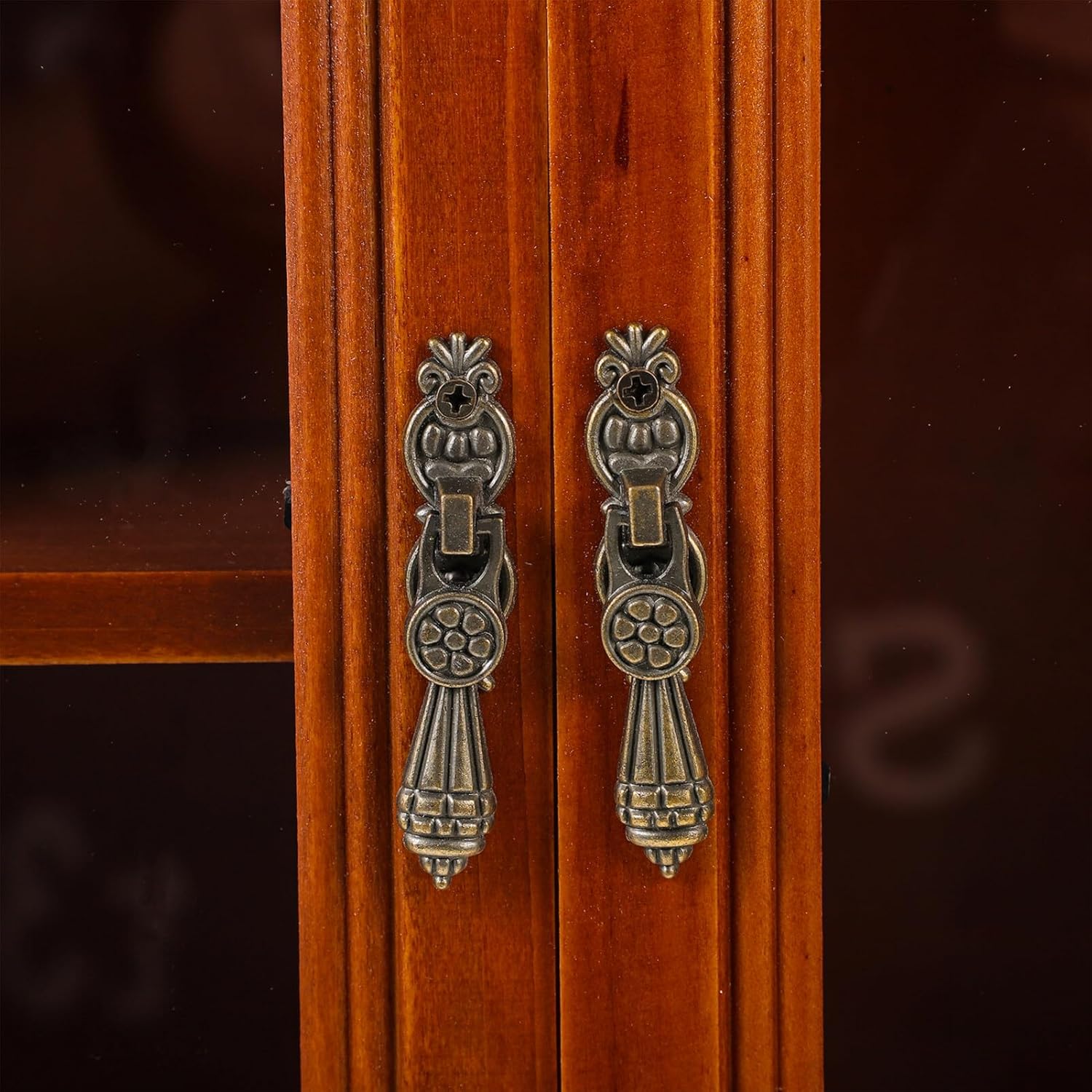 Holibanna Gabinete de almacenamiento de pared de madera, gabinete de medicina de pared de baño, armario de cocina colgante rústico para colgar en la