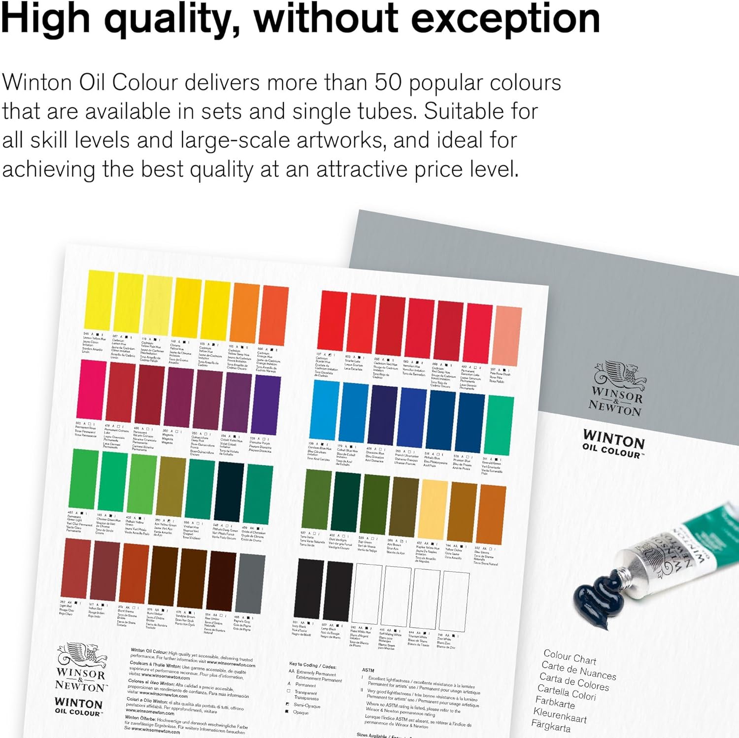 Winsor & Newton Tubos de pintura Winton de aceite