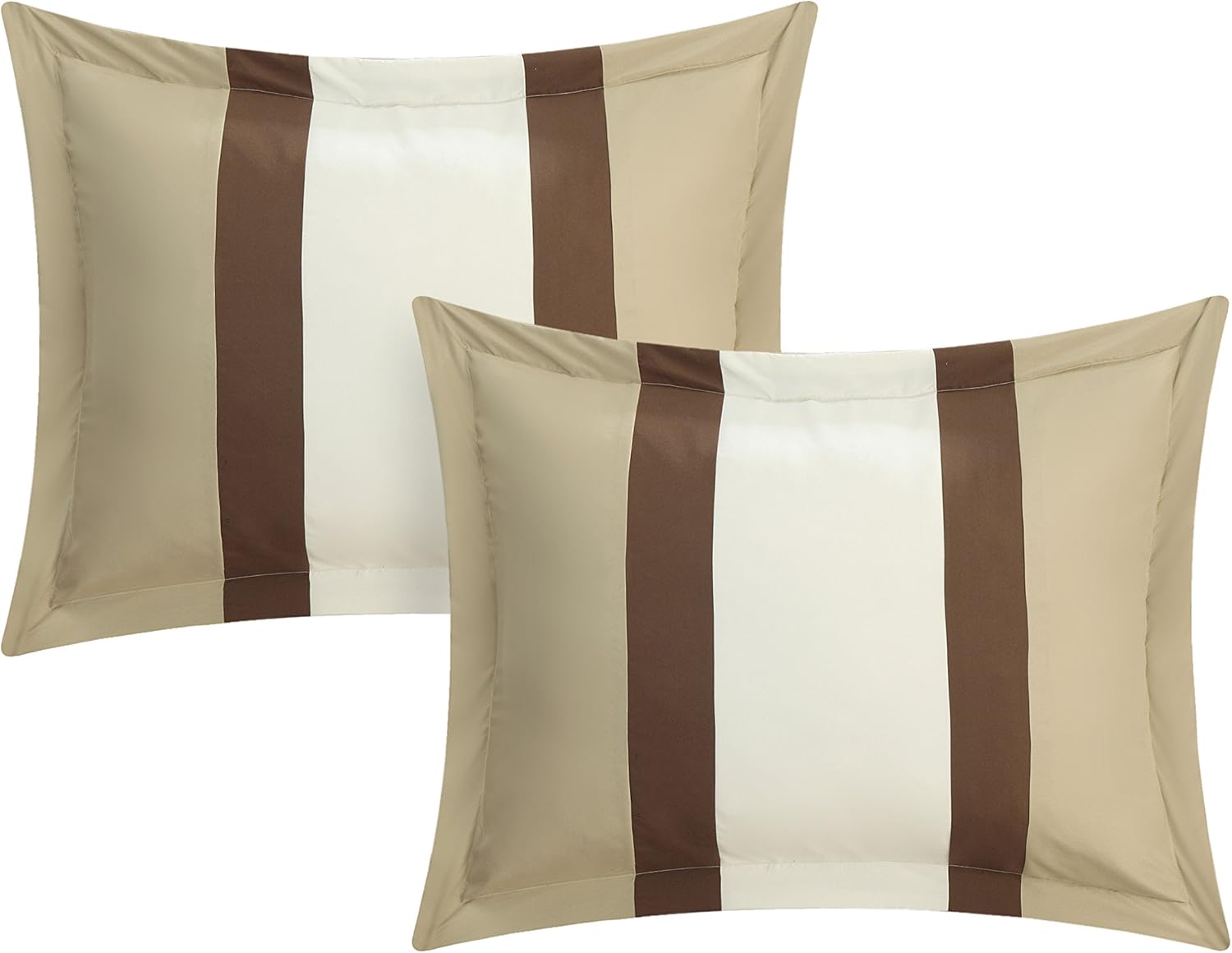 Chic Home Mackenzie Complete juego completo de sábanas, ropa de cama de cuadrados de colores planos, colección cama en una bolsa, panel de vidrio,