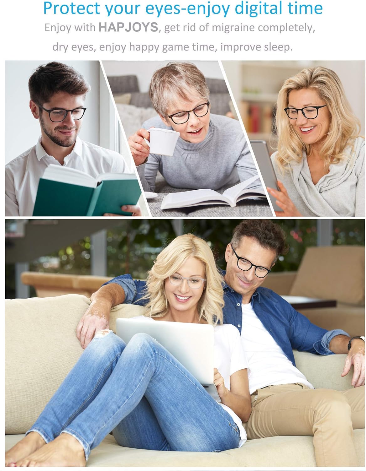 HAPJOYS Paquete de 3 lentes de lectura para mujeres y hombres, elegantes lectores ovalados, flexibles con bisagra de resorte, gafas de lectura +1.25