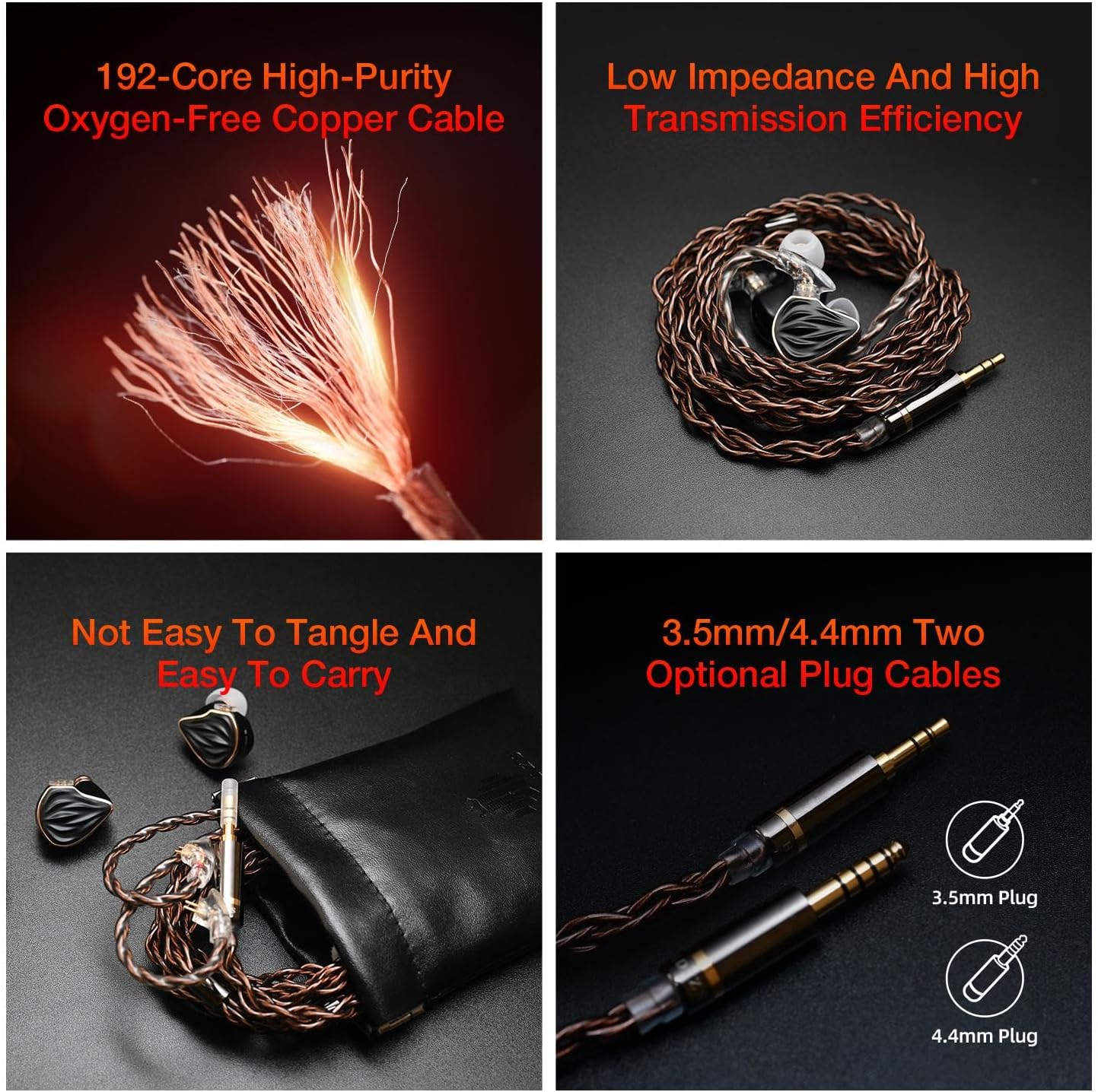 MS3 2BA+1DD Hybrid 3 Drivers HiFi in-Ear Monitores Auriculares, Desmontable 0.031 in 2 Pin Cable Reemplazable Filtros de Sintonización de Sonido