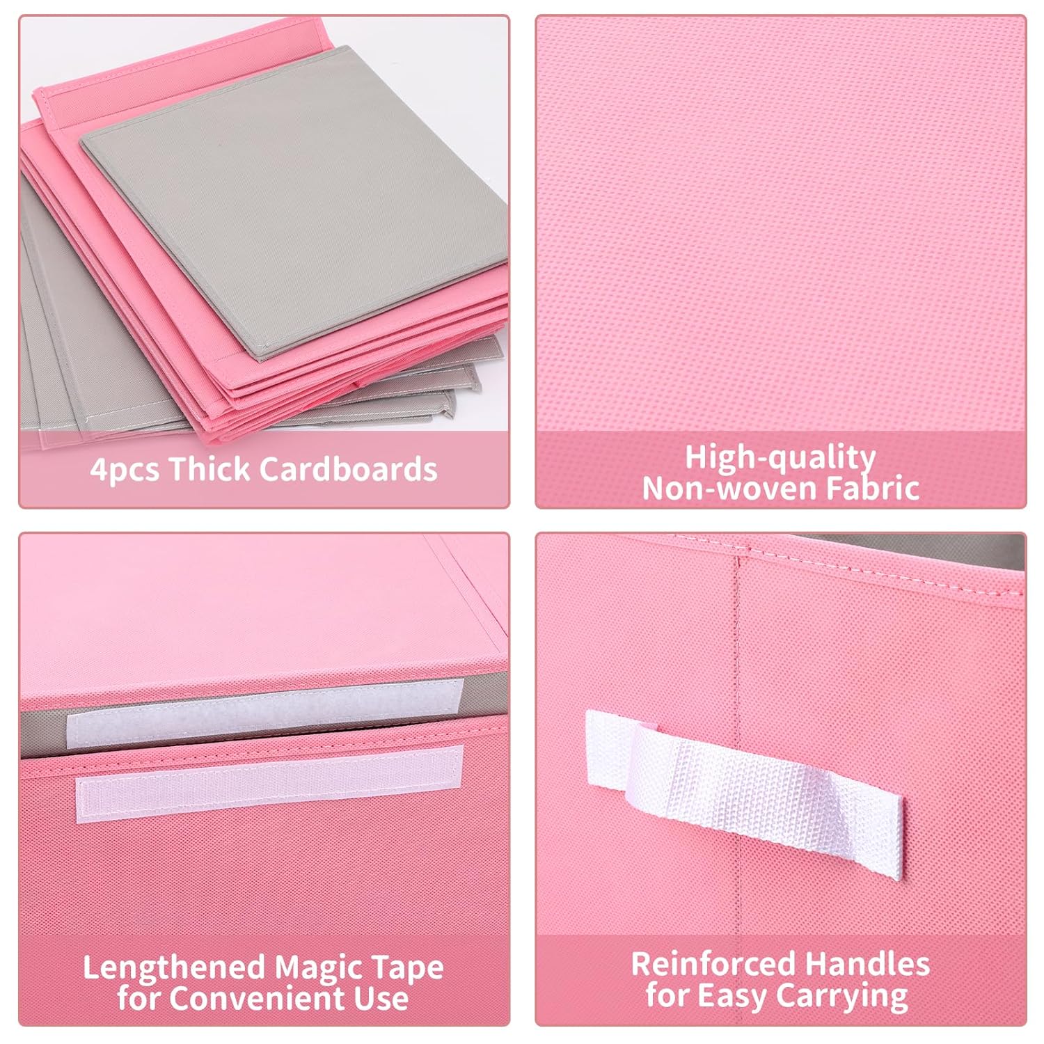 Fixwal Organizador de almacenamiento de juguetes para niñas, caja de juguetes extra grande para niños, divisor plegable y extraíble para guardería,