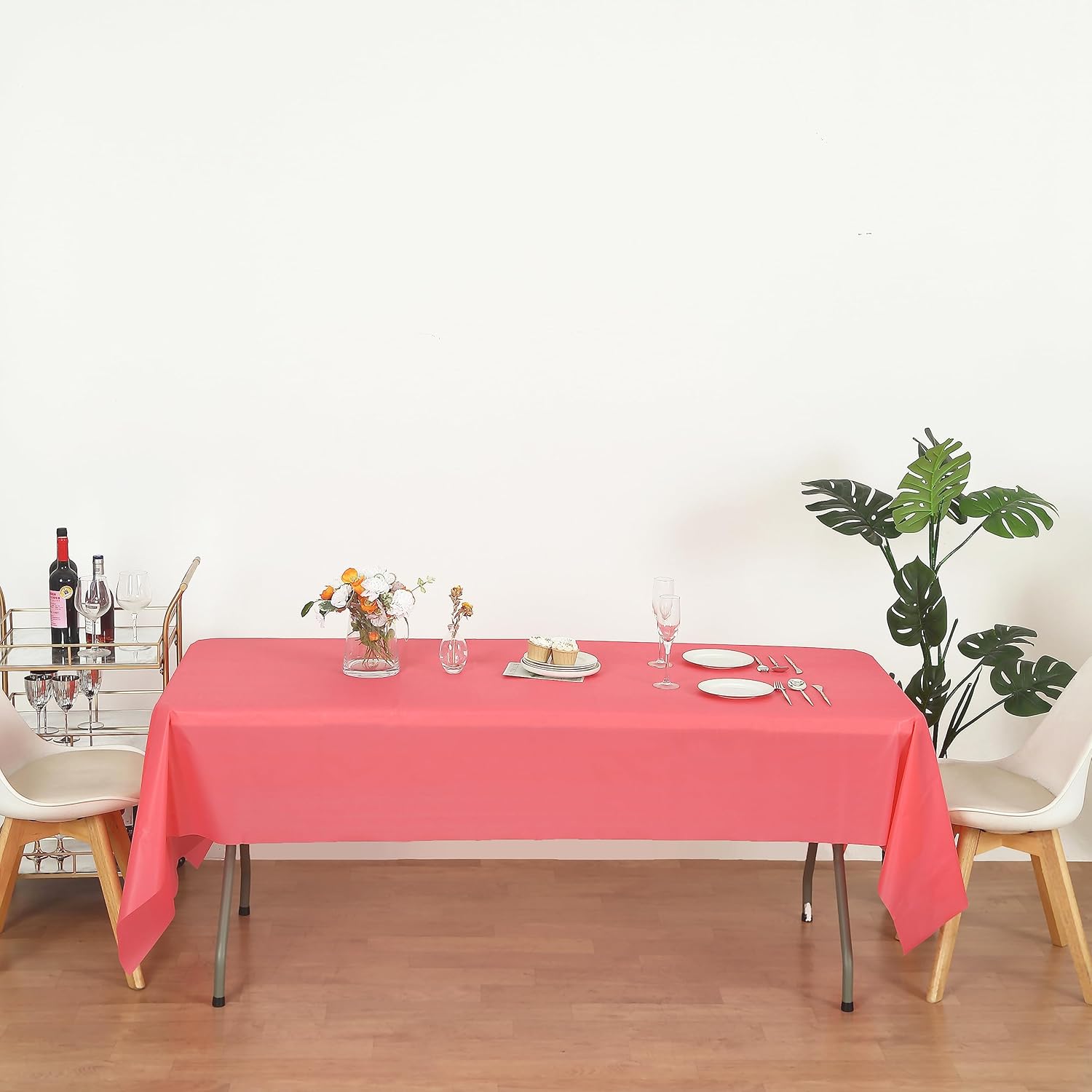 Evershine – Mantel de plástico resistente (reutilizable, 12 unidades)