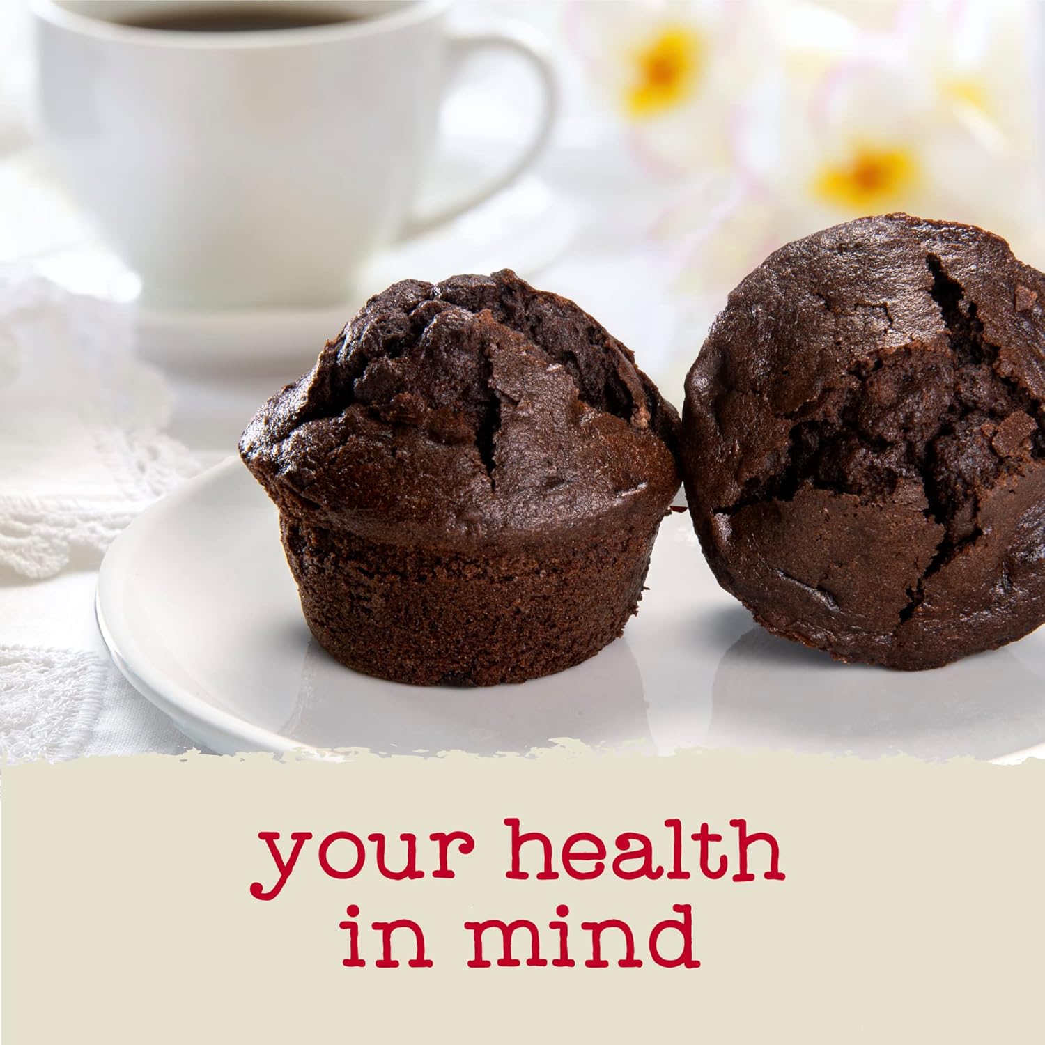Katz Gluten Free Muffins dobles de calabacín de chocolate. Un rico muffin de chocolate con chispas de chocolate derretido y calabacín fresco, sin