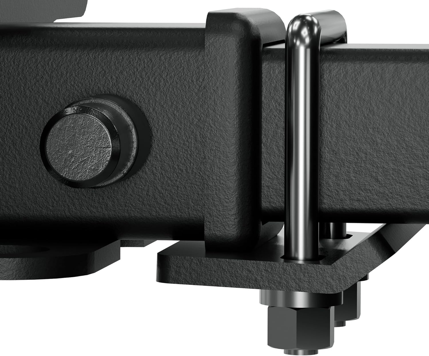 Remolque universal con luz LED para receptor de 2 pulgadas, compatible con camionetas, cuatrimotos, SUV, camionetas, con pernos en U estabilizan y