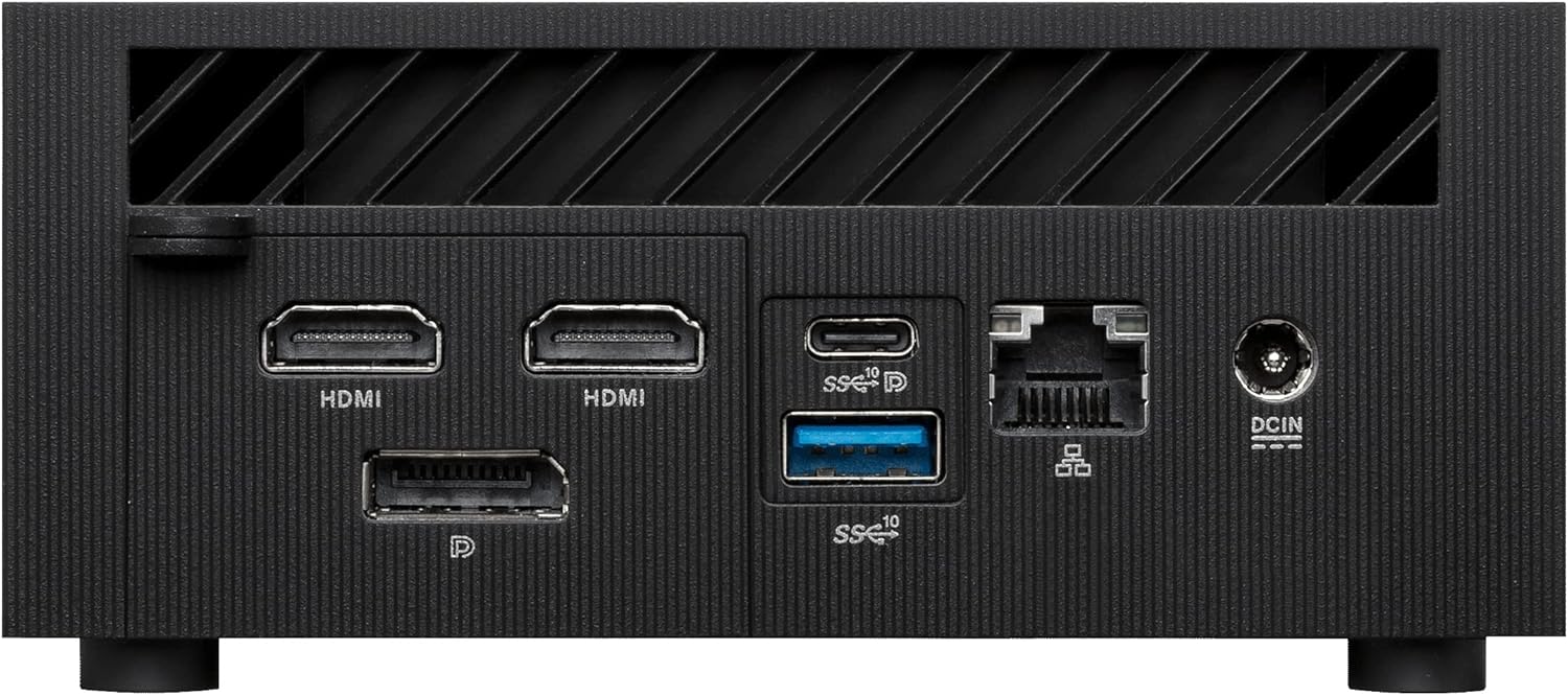 ASUS ExpertCenter PN64 Mini PC System con Intel Core i5-12500H, 8GB DDR5, M.2 PCIE G4 256GB SSD, WiFi 6E, Bluetooth, USB-C, Quad-Display, Windows 11