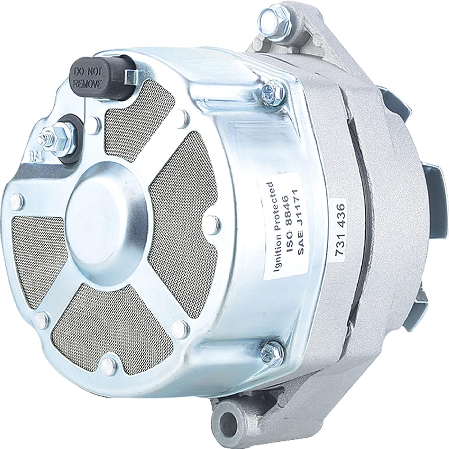 Total Power Parts Alternador 400-12483 Compatible conReemplazo para 105 AMP Delco Marine Mercruiser 1-Wire