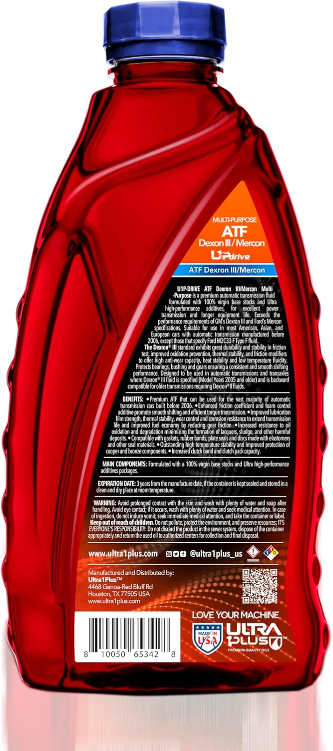 Ultra1Plus ATF Dexron IIIMercon Líquido de transmisión multiusos (12 QTS)