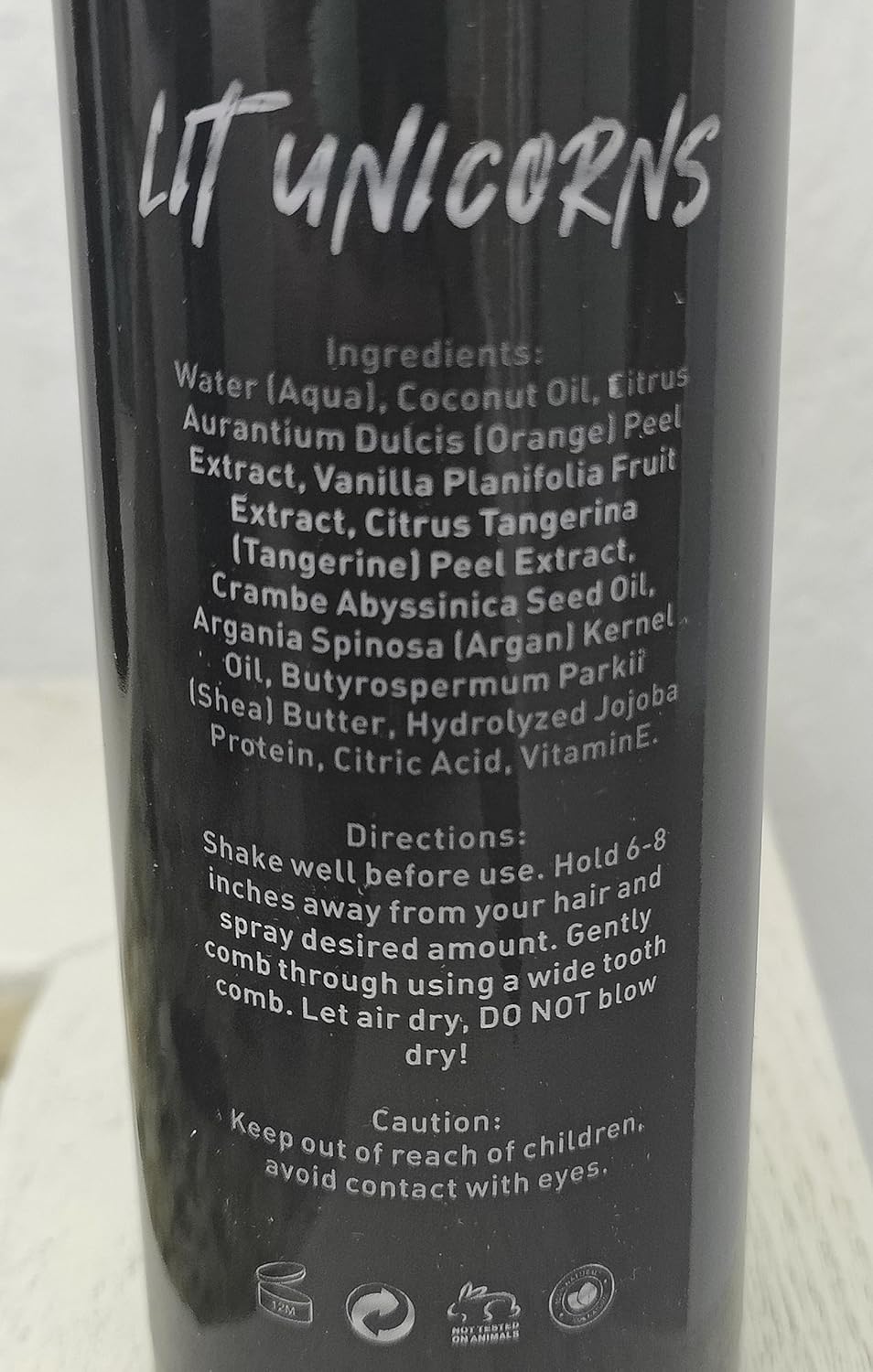 Peluca sin enjuague y desenredante para pelucas de cabello sintético y humano – Coco natural vainilla mandarina