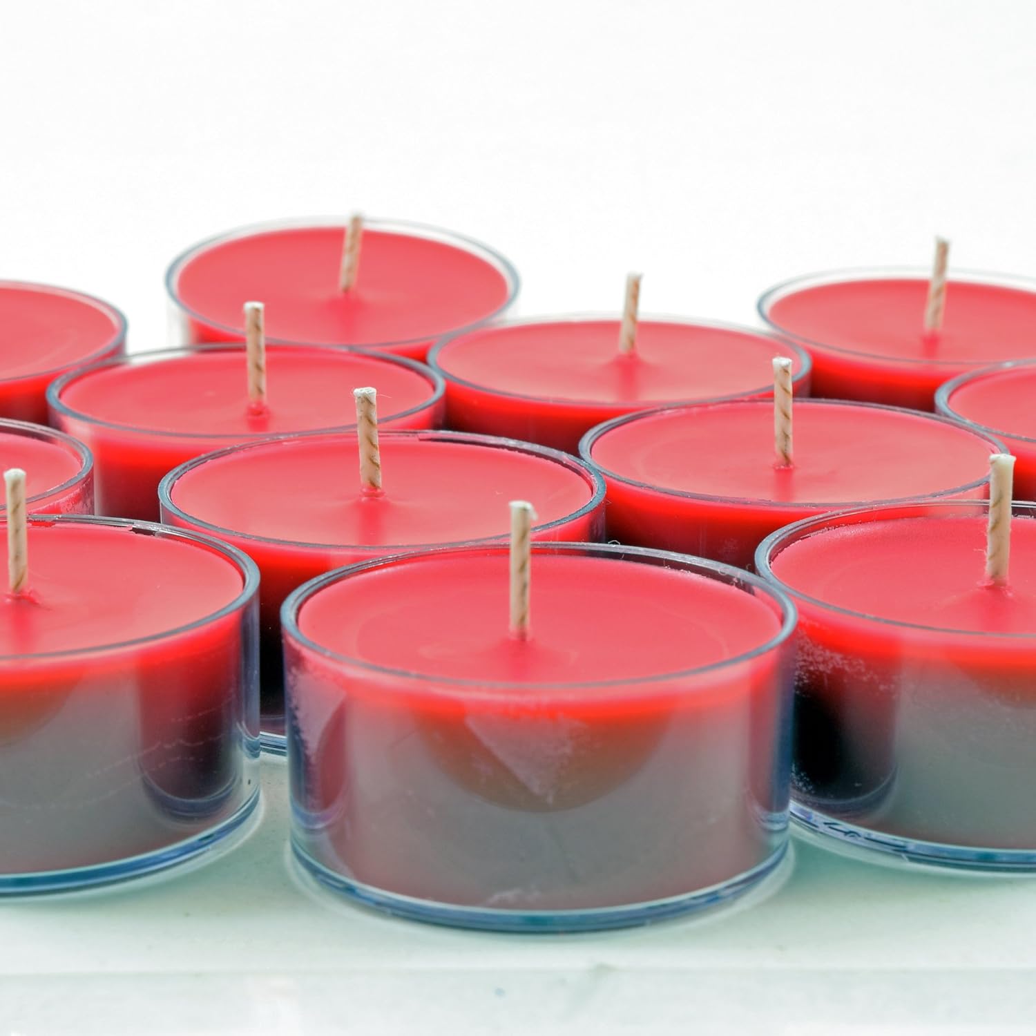 Velas perfumadas de cereza silvestre, velas de soja, paquete de 12 unidades, altamente perfumadas, hechas a mano en los Estados Unidos, aroma de