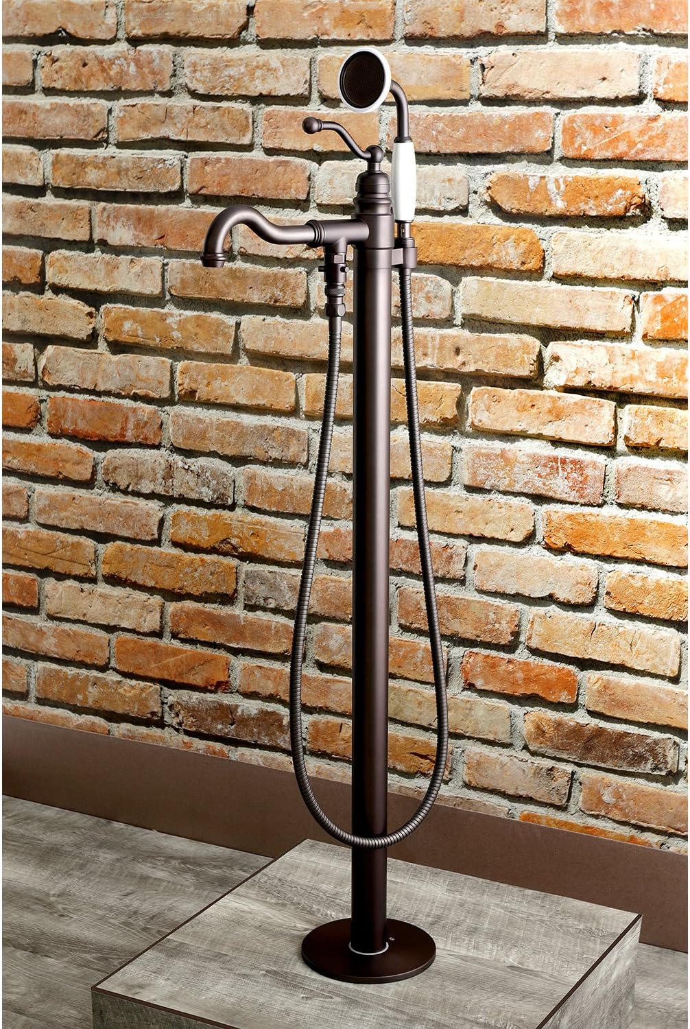 Kingston Brass KS7135ABL – Grifo de bañera de campo inglés, bronce aceitado