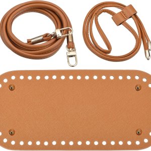 uxcell Juego de mochila de cuero, 3 piezas, kit de fabricación de bolsos de cuero con parte inferior de bolsa, correa para el hombro, cordón para uxcell Juego de mochila de cuero, 3 piezas, kit de fabricación de bolsos de cuero con parte inferior de bolsa, correa para el hombro, cordón para