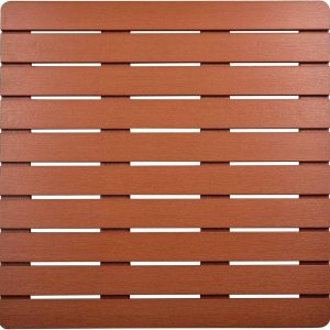 Tapete de baño de bambú, tapete de madera para interiores y exteriores, tapete de ducha antideslizante, alfombra impermeable para uso en interiores Tapete de baño de bambú, tapete de madera para interiores y exteriores, tapete de ducha antideslizante, alfombra impermeable para uso en interiores