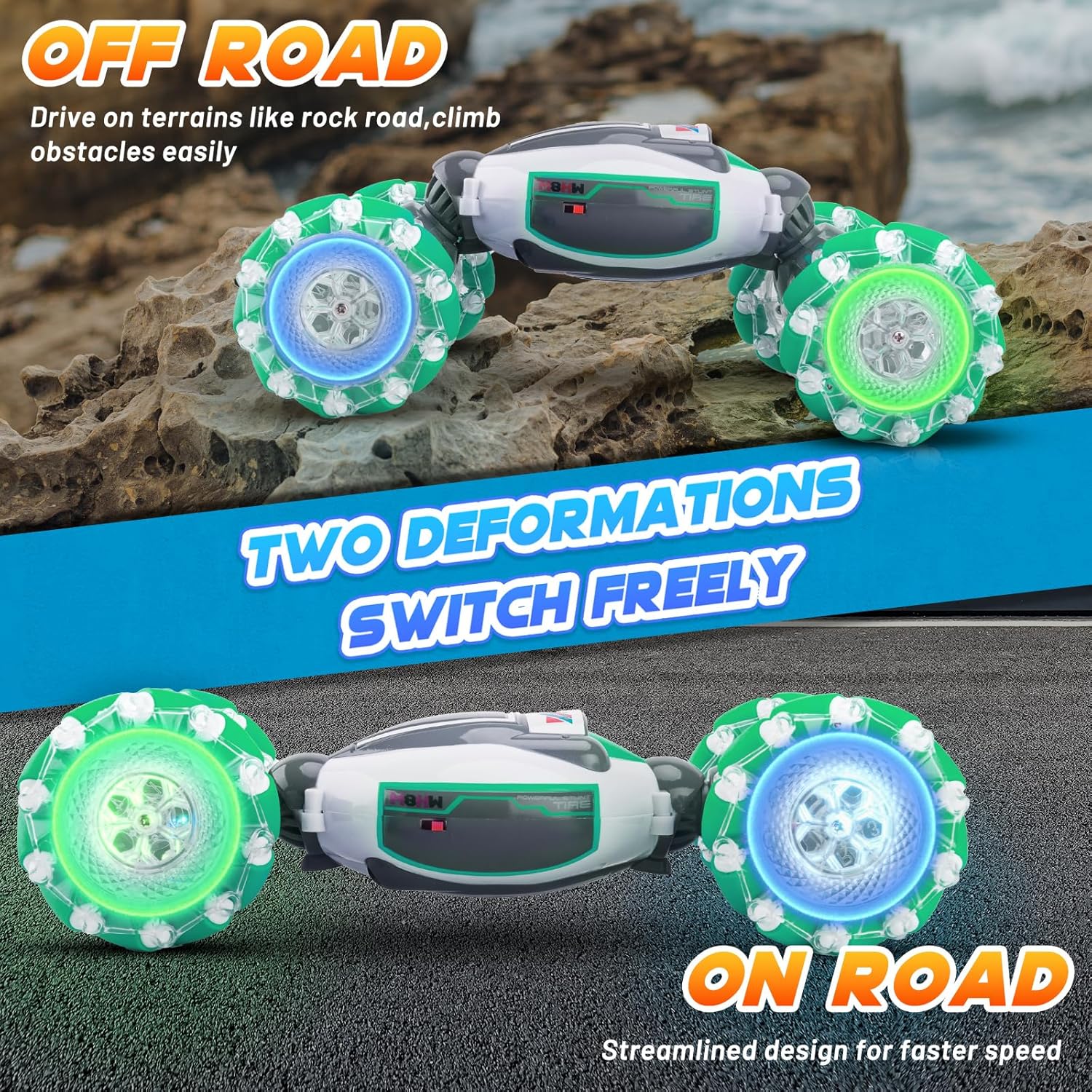 Alkinoos Rueda McNamm Control Remoto Dual (Transversal) – Verde