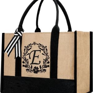 Bolsa de mano personalizada de yute para mujeres, regalos para el día de la madre, regalo de Navidad de cumpleaños para mujeres y amigas Bolsa de mano personalizada de yute para mujeres, regalos para el día de la madre, regalo de Navidad de cumpleaños para mujeres y amigas