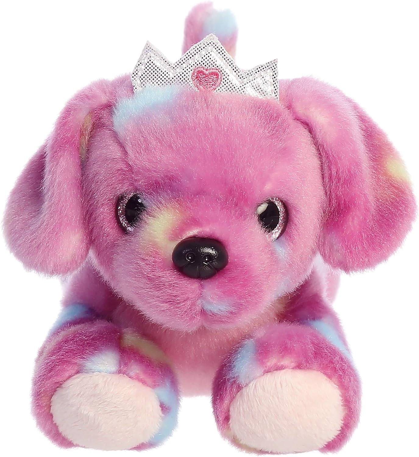 Aurora Vibrant Bright Fancies Princess Tutti Puppy – Divertido llamativo – Delightful Cuddles – Púrpura 7 pulgadas