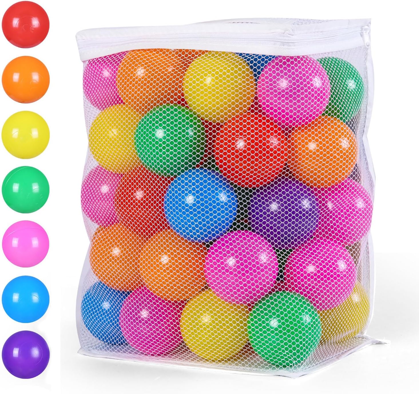GAMIFUN Pelotas para hoyos de bolas, sin ftalatos, sin BPA, bolas de plástico no tóxicas para niños y diversión para jugar
