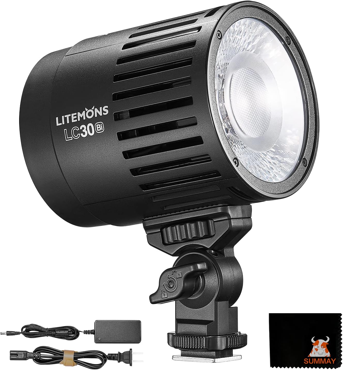 Godox LC30Bi – Luz de video LED de escritorio, luz constante, luz suave, luz de relleno de temperatura de dos colores, adecuada para grabación de