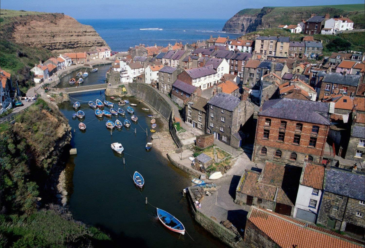 Inglaterra Reino Unido Reino Unido Gran Bretaña Británico Frigorífico Imanes (1 pieza, Whitby-England-B5)