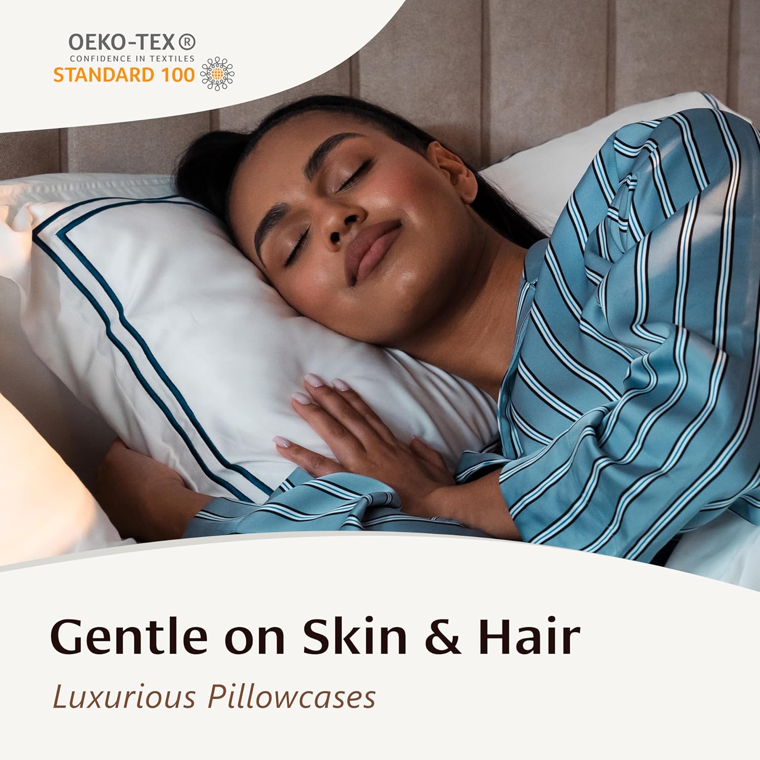 Sábanas de viscosa de bambú de lujo, tamaño California King, juego de cama orgánico súper suave 100% fibra de viscosa de bambú, sábana superior y