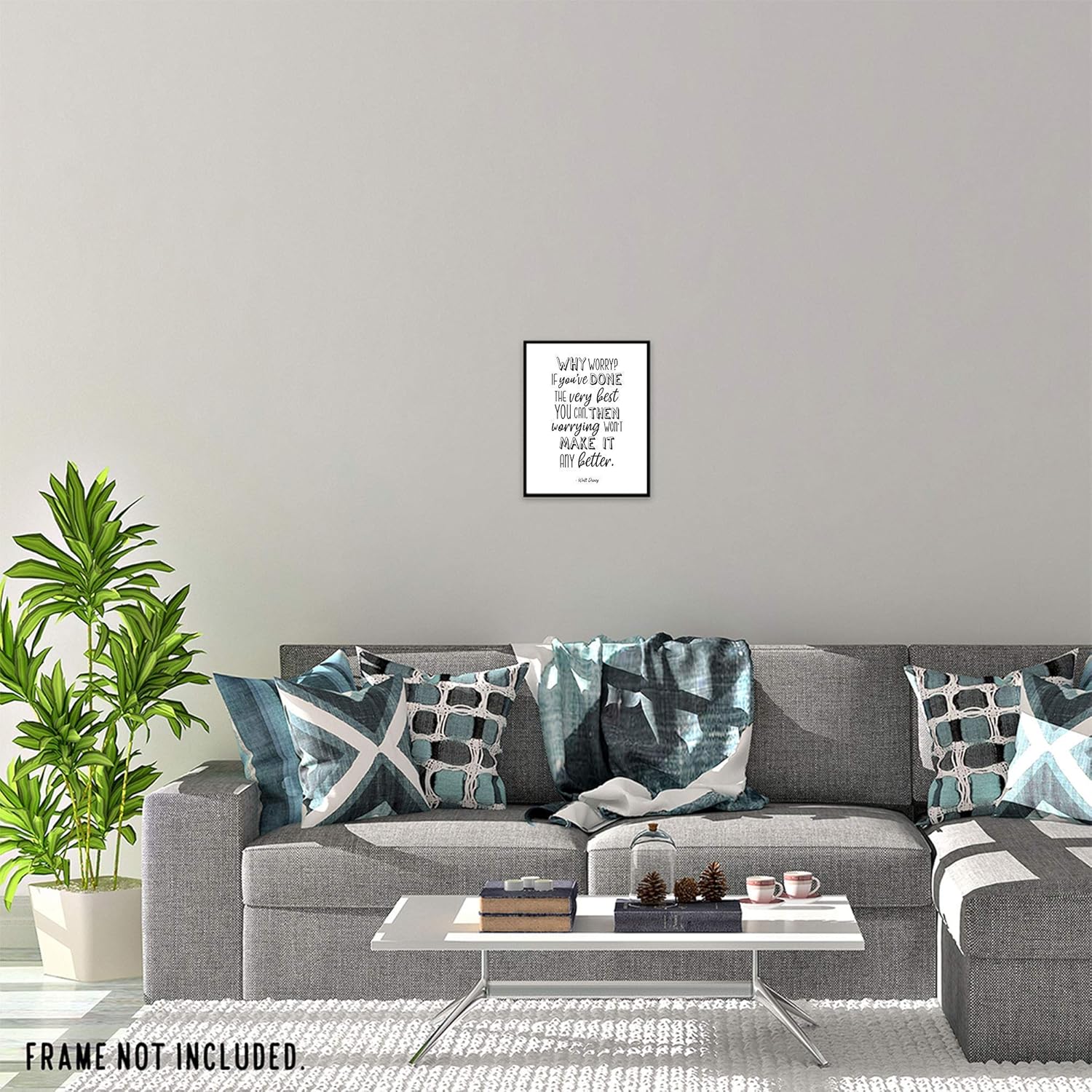 Inspirational Walt Disney Quote Prints, 1 (8×10) Unframed Photos, Wall Art Decor Gifts Under 15 for Home Office Man Cave School Gym College Student