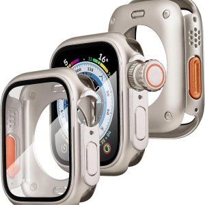 Convierte el iWatch en Ultra Protección completa 3 en 1 compatible con Apple Watch Series 87654 SESE2 de 1.732 pulgadas, 1.772 pulgadas, resistente Convierte el iWatch en Ultra Protección completa 3 en 1 compatible con Apple Watch Series 87654 SESE2 de 1.732 pulgadas, 1.772 pulgadas, resistente