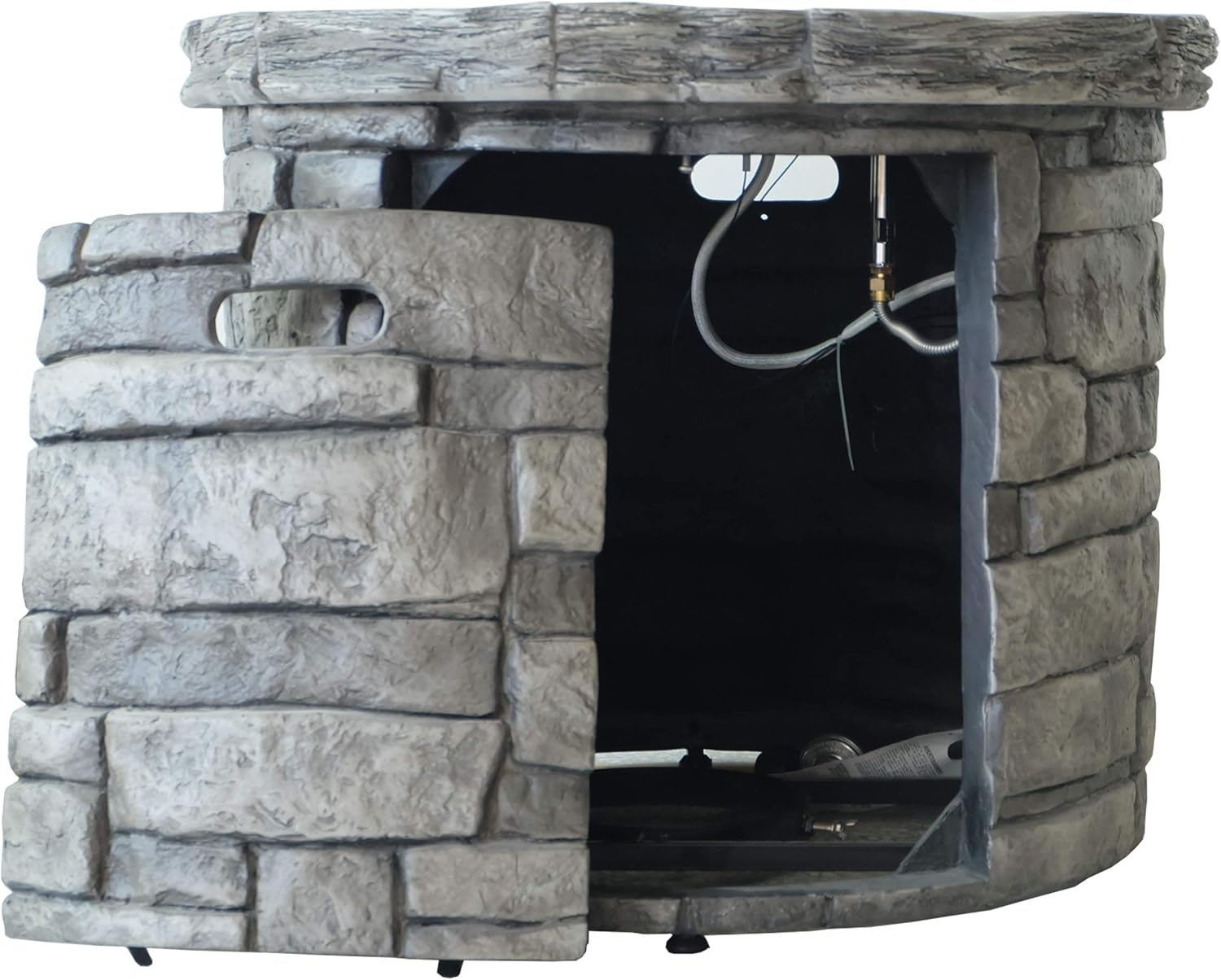 Christopher Knight Home Hoguera circular para exteriores Angeles – 40,000 BTU, gris