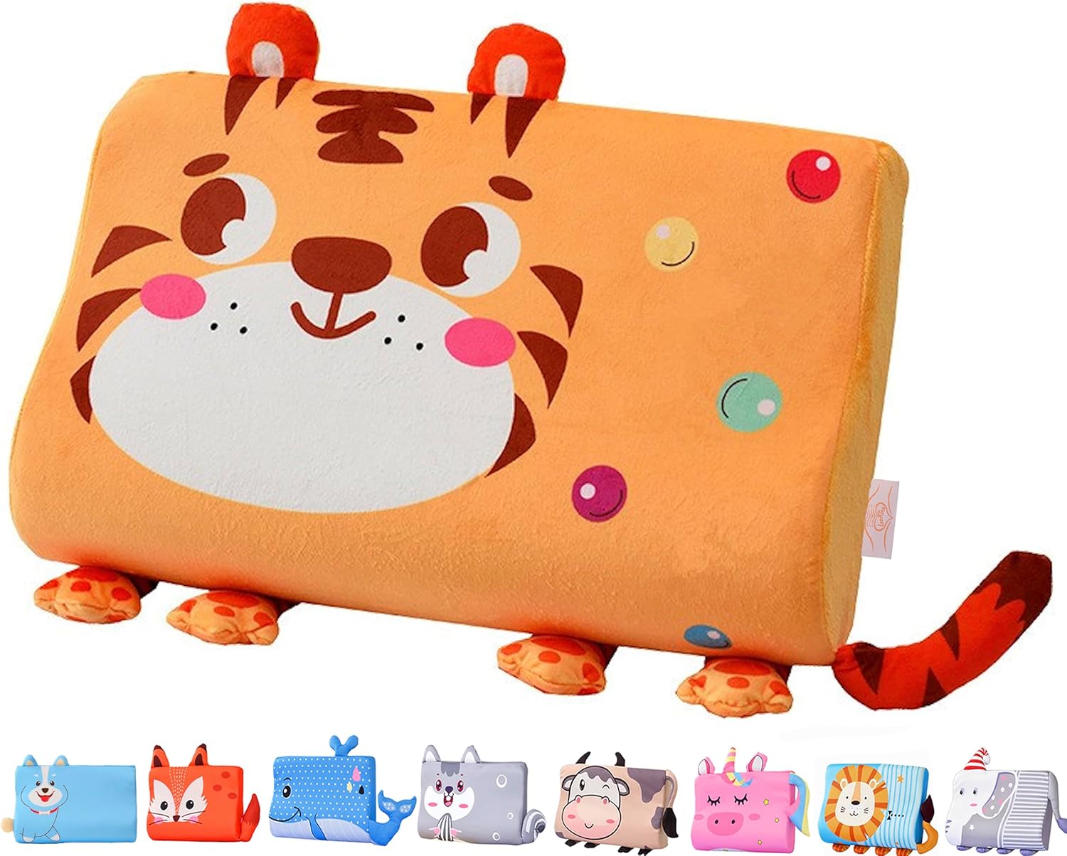 Almohada para niños pequeños para dormir. Almohada suave y pequeña de espuma viscoelástica transpirable para cama infantil. Funda de almohada