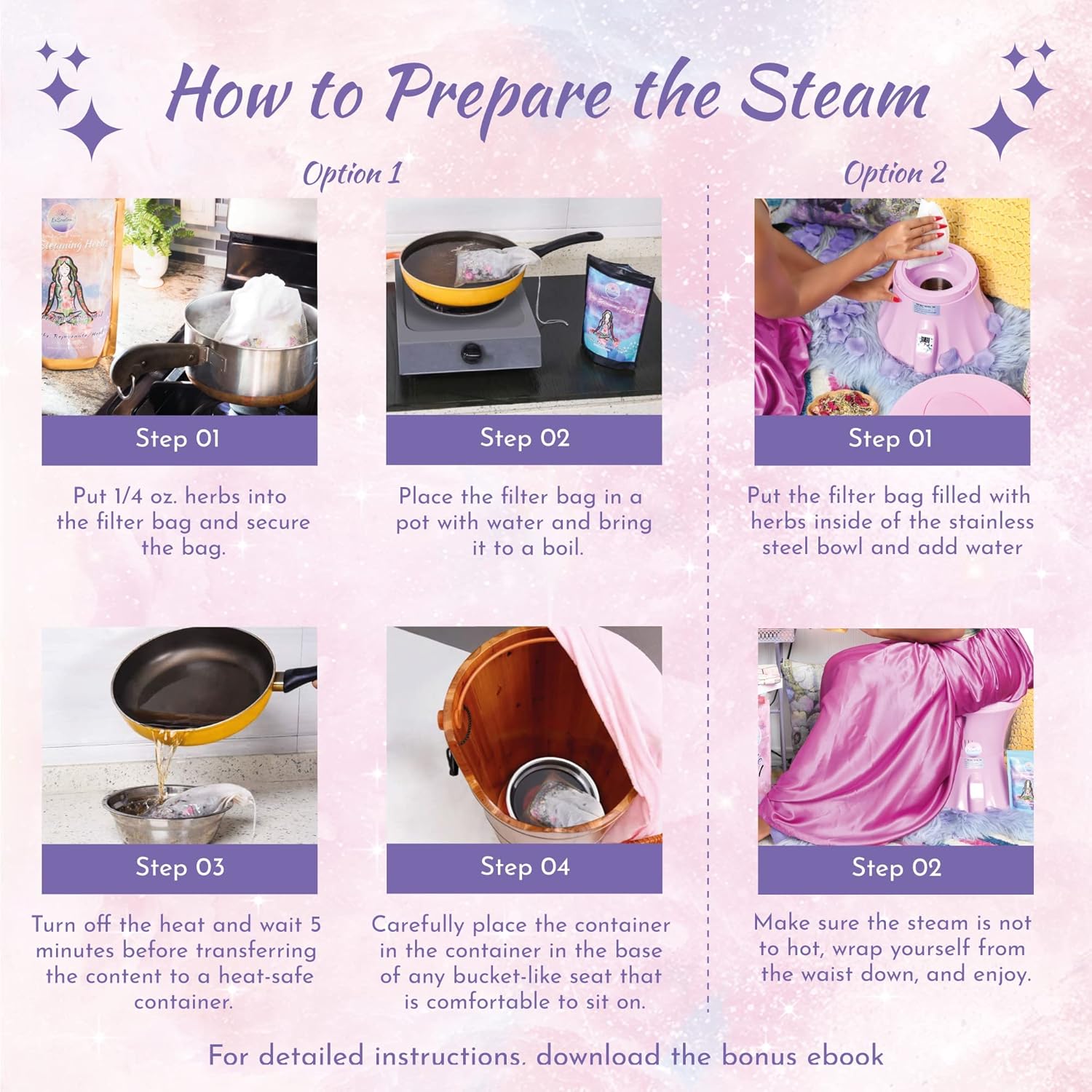 V Steam Herbs – Vapor vaginal 100% natural, 10 hierbas Yoni mezcla de diosa zen con bolsas de filtro  Calma. Rejuvenece. Cura (4-8 vapores)
