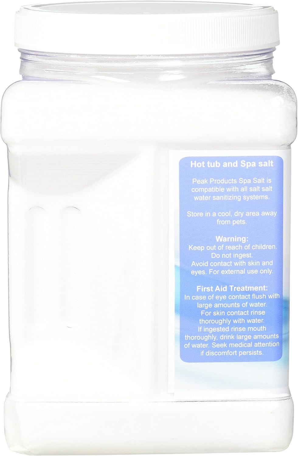 Sal de bañera de hidromasaje y sal de spa para todos los sistemas de desinfección de agua salada y generadores de cloro, incluyendo aguas termales,