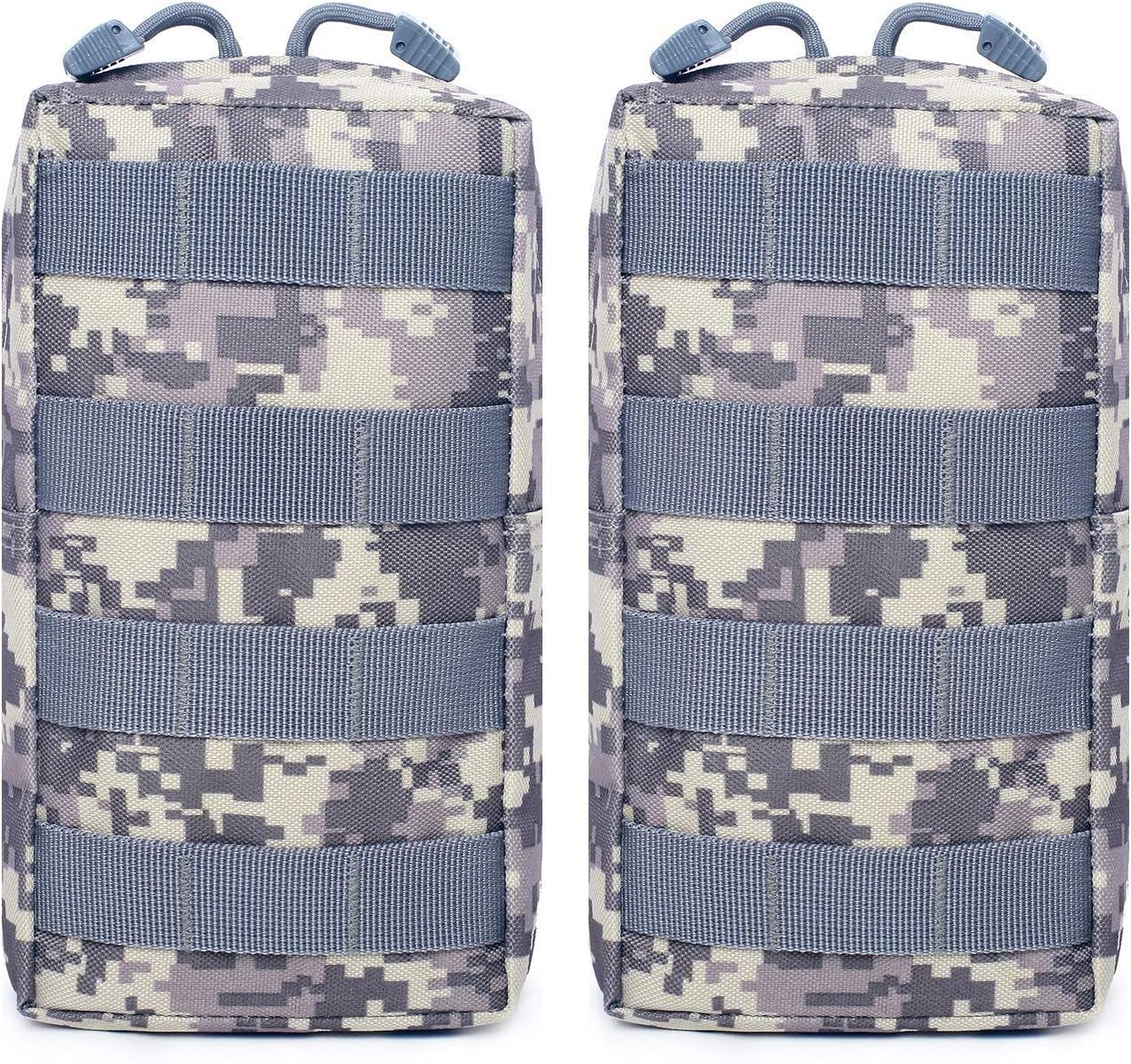 Tacticool Paquete de 2 bolsas Molle – Bolsa táctica compacta resistente al agua EDC