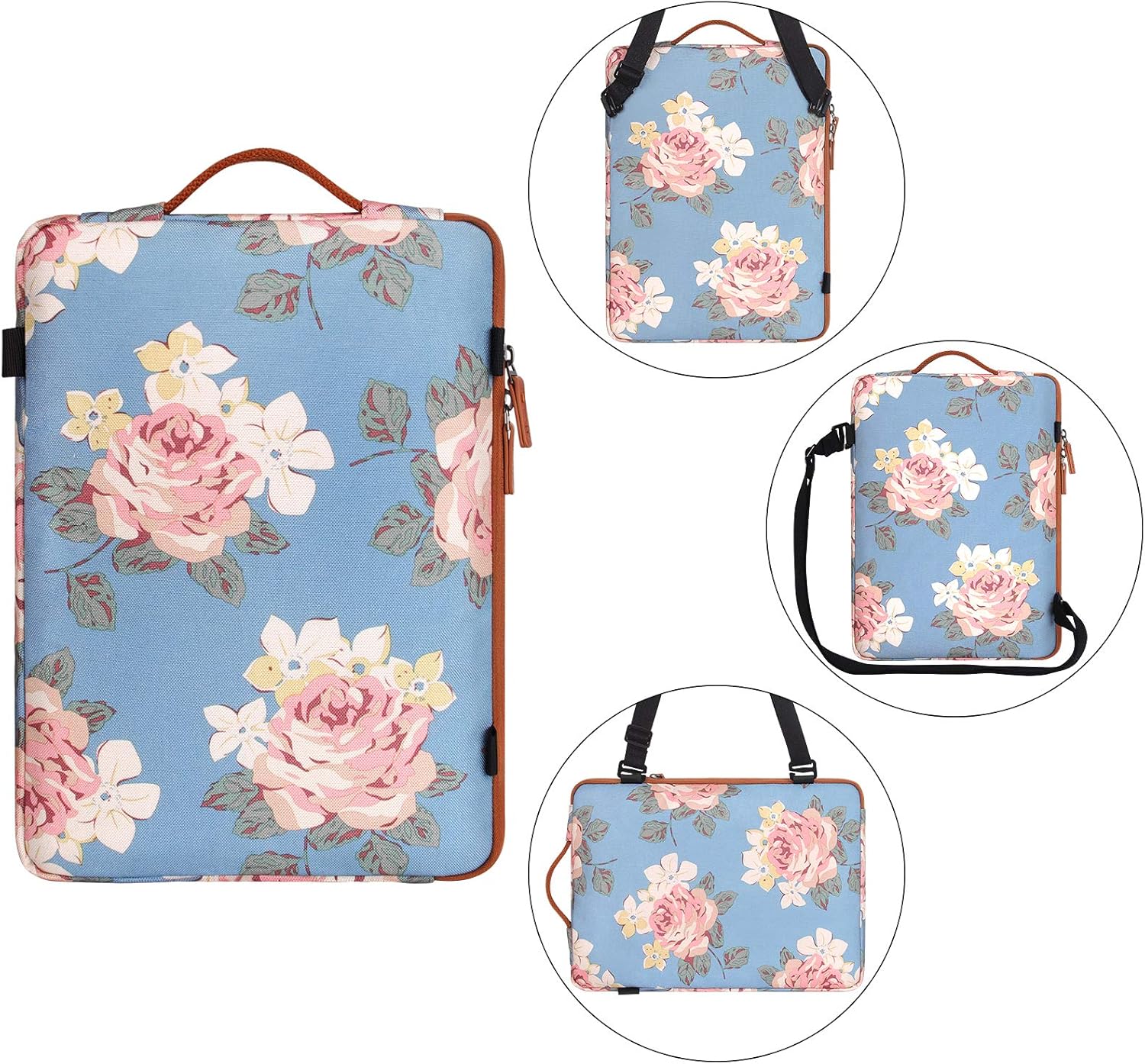 DOMISO Funda impermeable de lona para portátil de 10.1 pulgadas con puerto de carga USB, orificio para auriculares para portátiles de 10.1-10.5