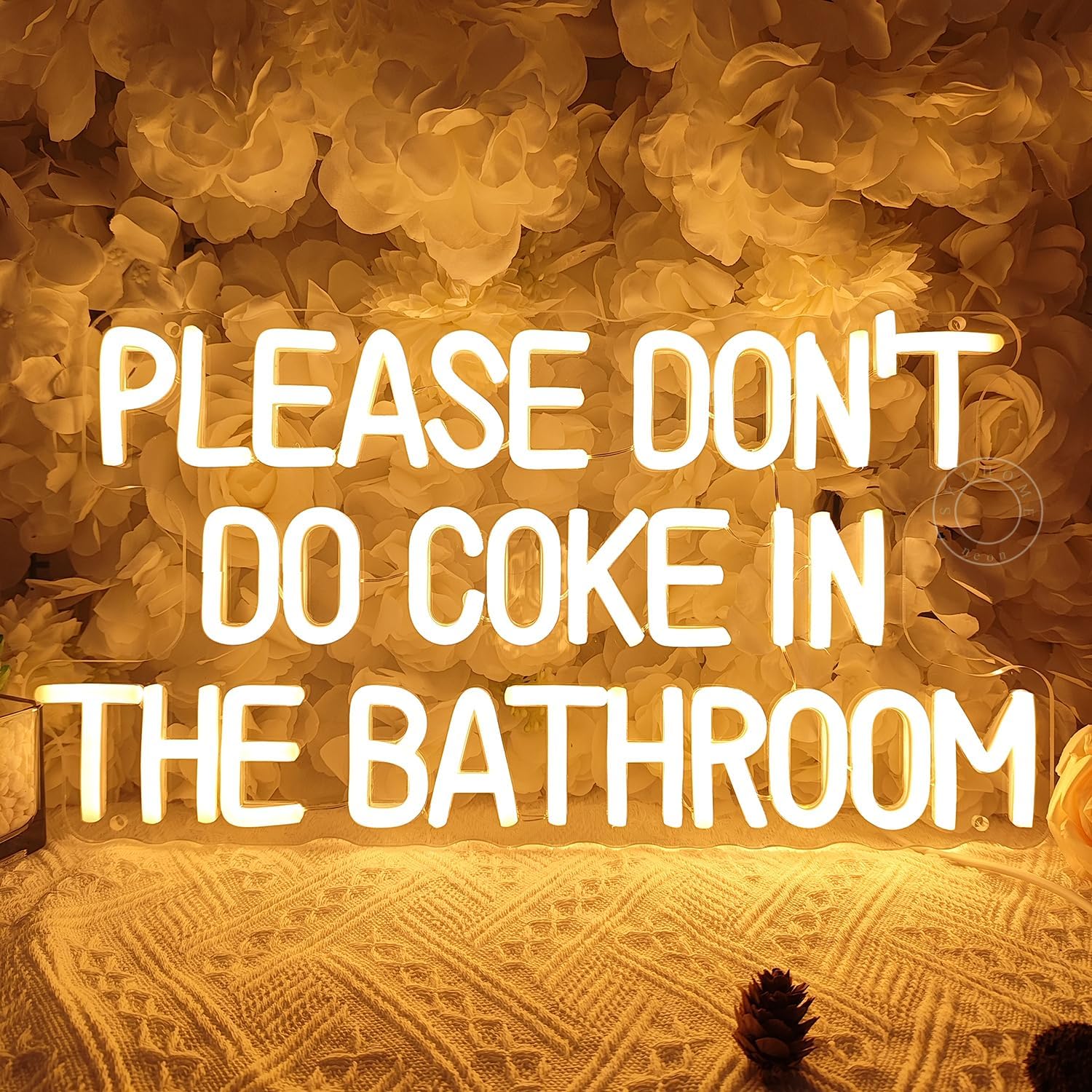 Letrero de decoración de pared con texto en inglés “Please don’t do coke in the bath”, para baño, sala de juegos, dormitorio, bar, tienda,