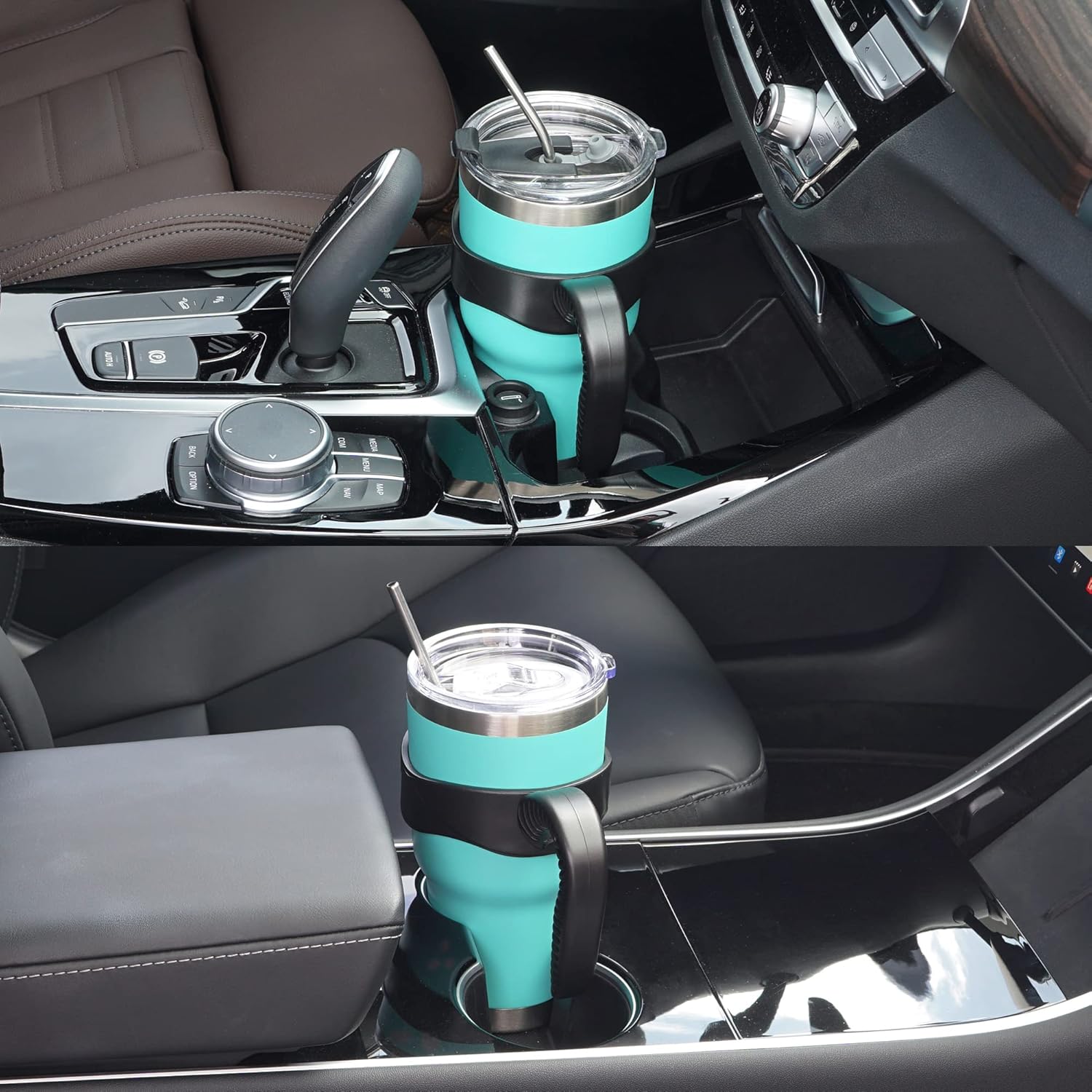 WETOWETO Vaso de 30 onzas con 2 tapas y 2 popotes, vaso de acero inoxidable 188 aislado al vacío con asa, taza de viaje para agua con tapa para