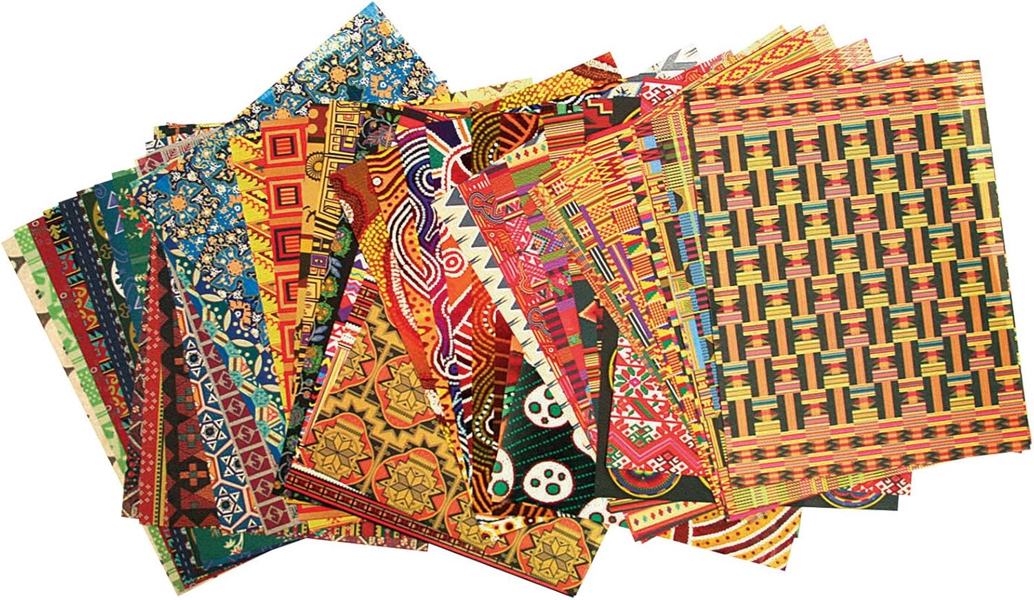 Roylco World Patterns – Papel a granel, 8-12 x 11 pulgadas, 96 hojas
