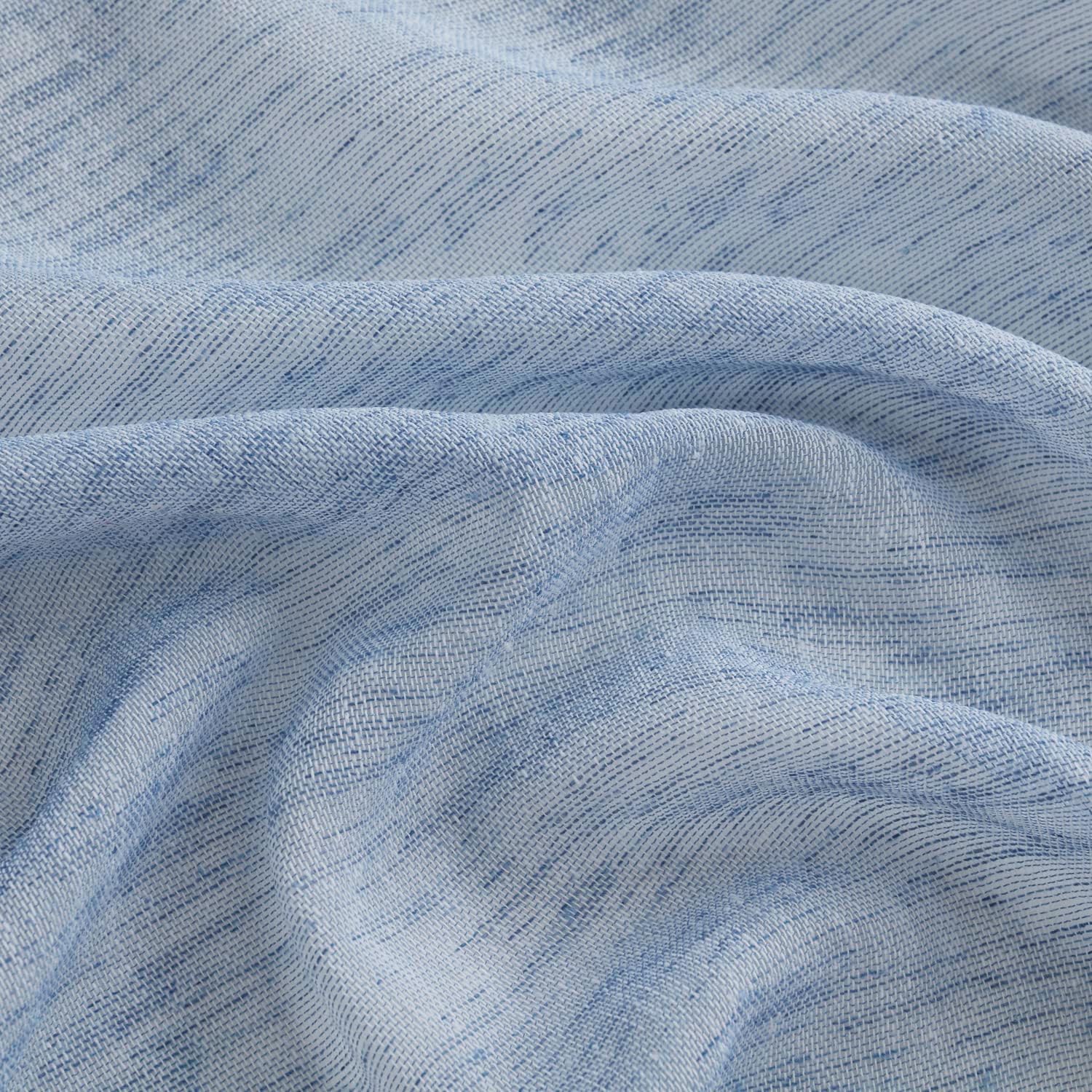 HLC.ME Penelope – Cortinas de lino sintético con textura, semitransparentes, filtrantes de luz, transparentes, para ventana de dormitorio y sala de