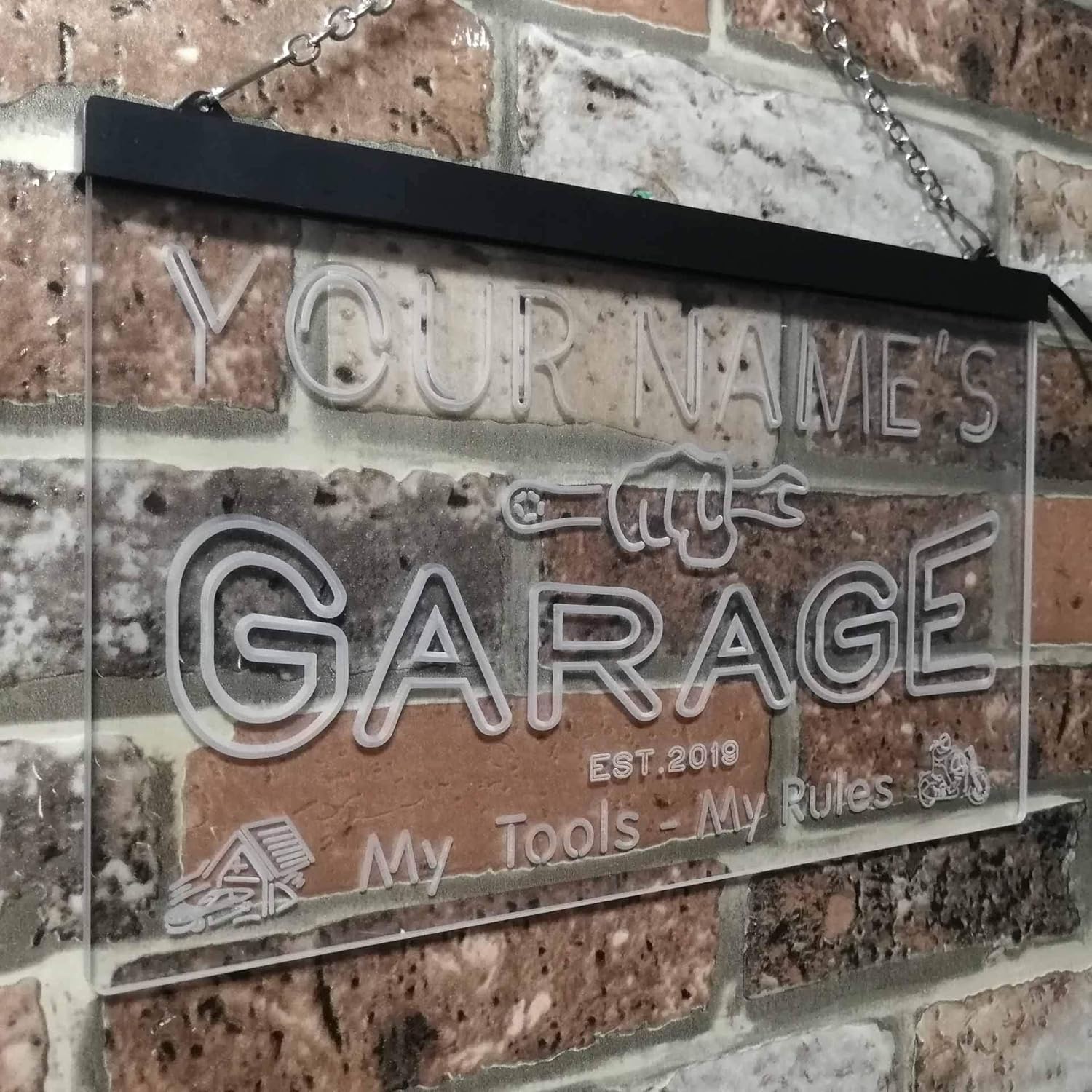 ADVPRO personalizado tu nombre estación del año, garaje temático, cueva para hombres. Decoración con doble color LED neón signo st6-pp1-tm