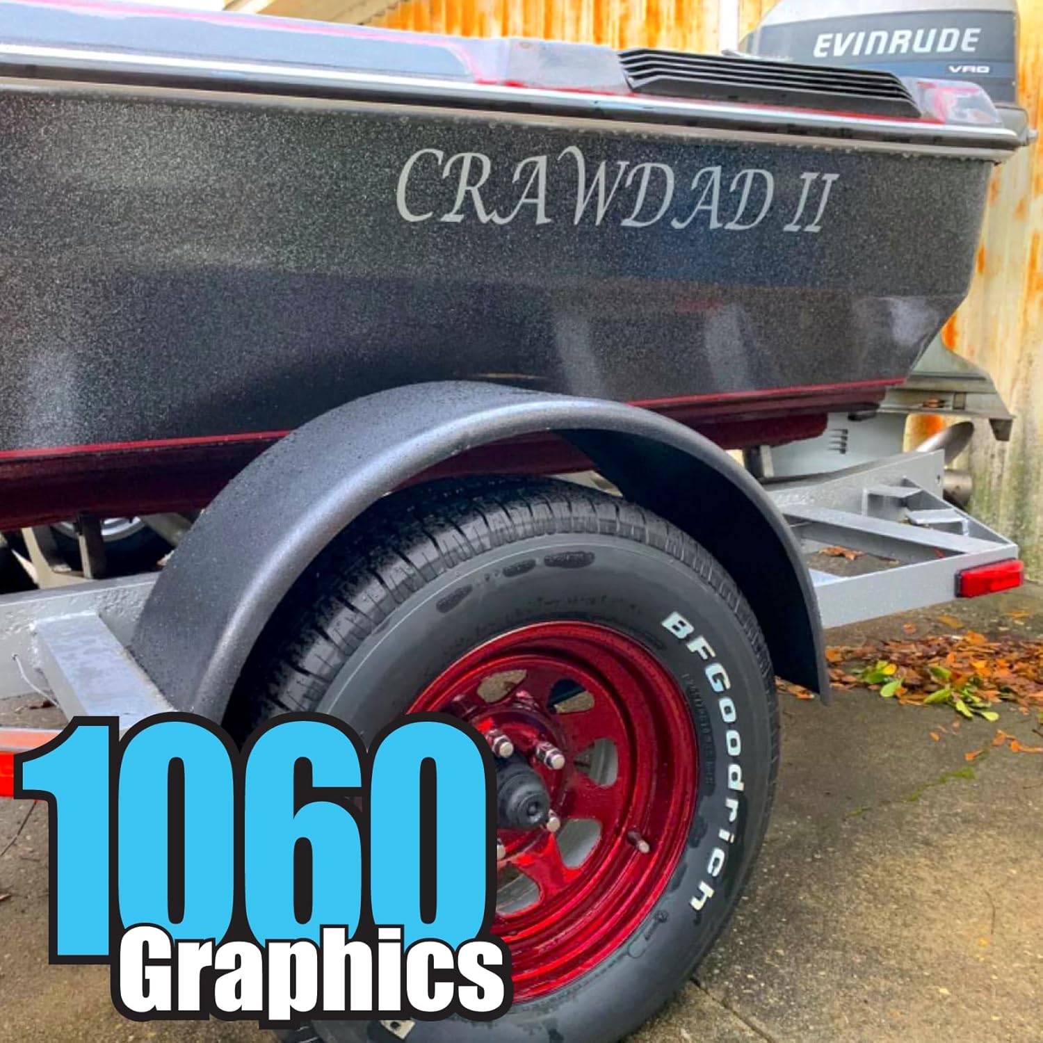 1060 Graphics – Nombre del barco por encargo (letras de 5 pulgadas de alto)
