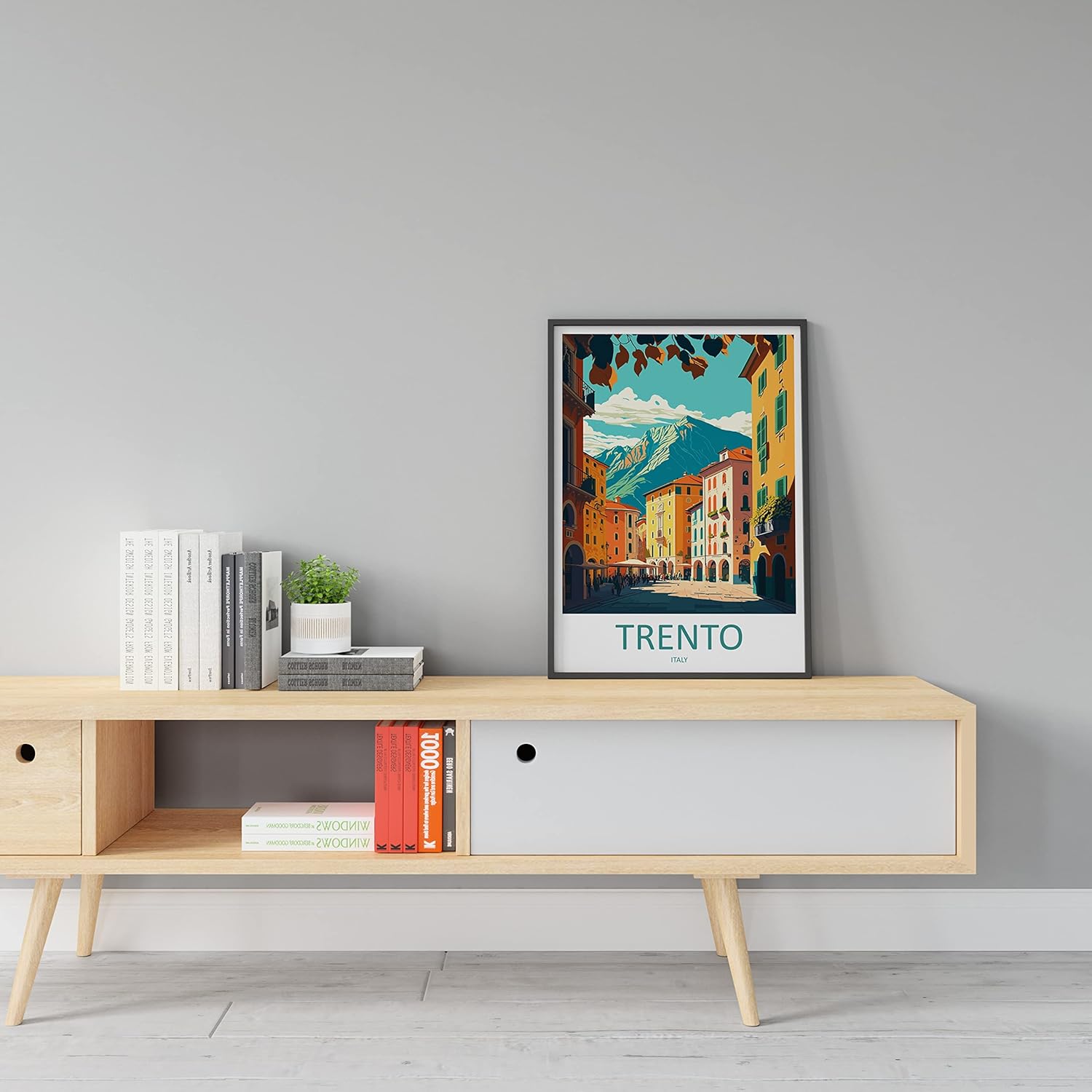 Trento – Impresión de viaje para pared, Trento Italia, decoración del hogar, Trento Art Lovers Wall Art Print Trento Italia Art Trento
