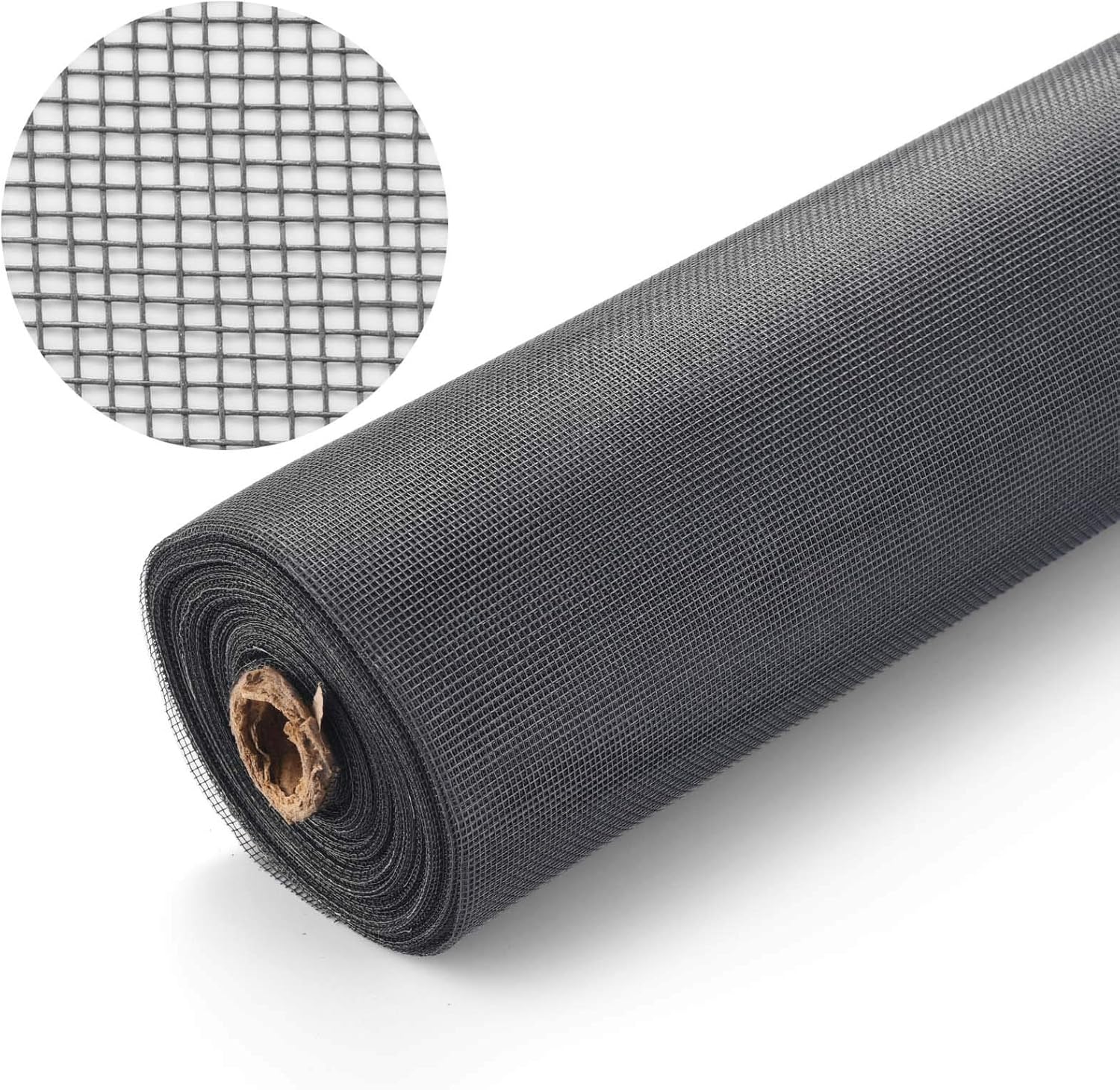 Kit de reparación de pantallas de ventana de fibra de vidrio gris de 59 x 106 pulgadas, kit de repuesto de malla ajustable para ventanas, puertas,