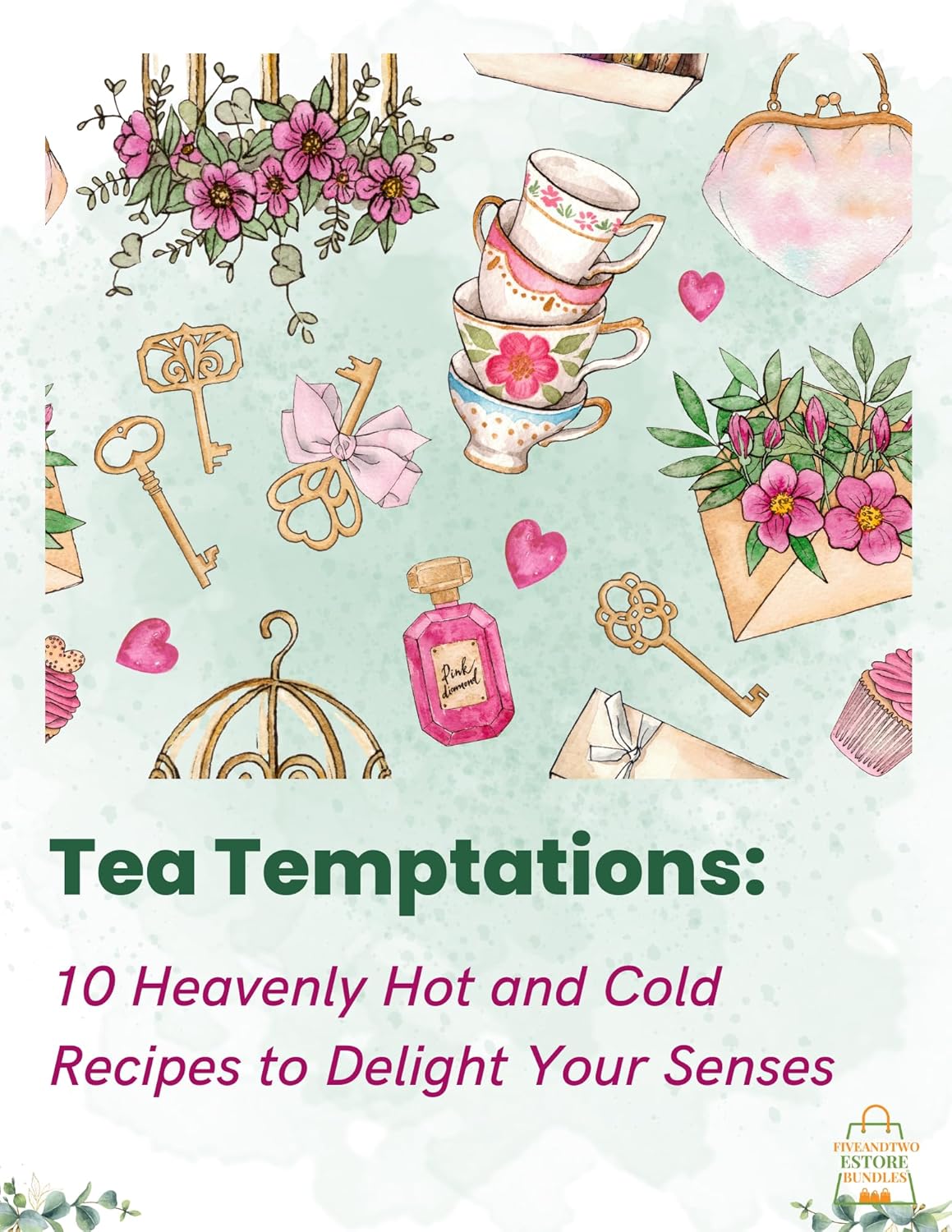 Juego de muestras de té de otoño y Navidad. 56 bolsitas de té, 14 sabores festivos, caja de té, 10 palitos de miel, libro electrónico de recetas en