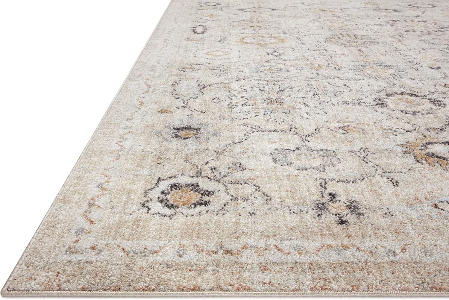 Loloi II Monroe Collection MON-04 – Alfombra de pasillo natural y multicolor de 2 pies 6 pulgadas x 7 pies 9 pulgadas